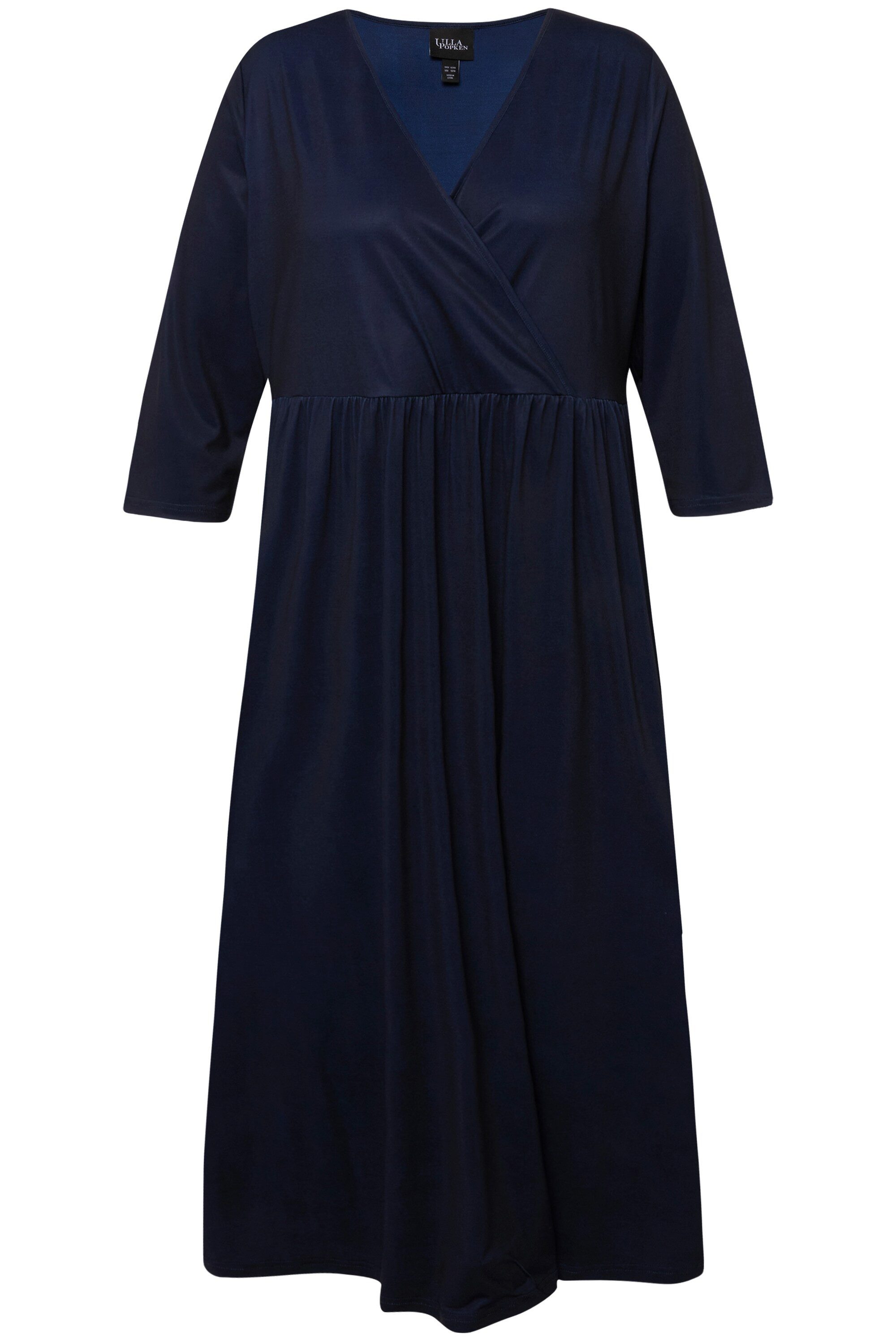 Ulla Popken Maxikleid Midikleid Punkte Wickeloptik günstig online kaufen