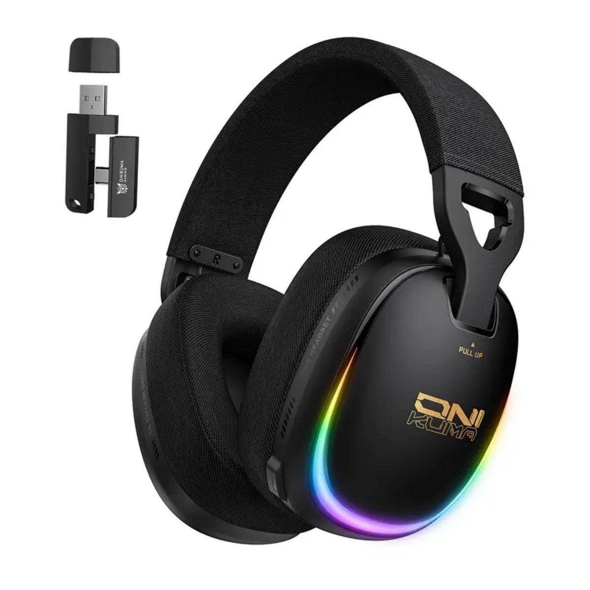 ONIKUMA ONIKUMA GT805 Gaming-Kopfhörer (Schwarz) On-Ear-Kopfhörer