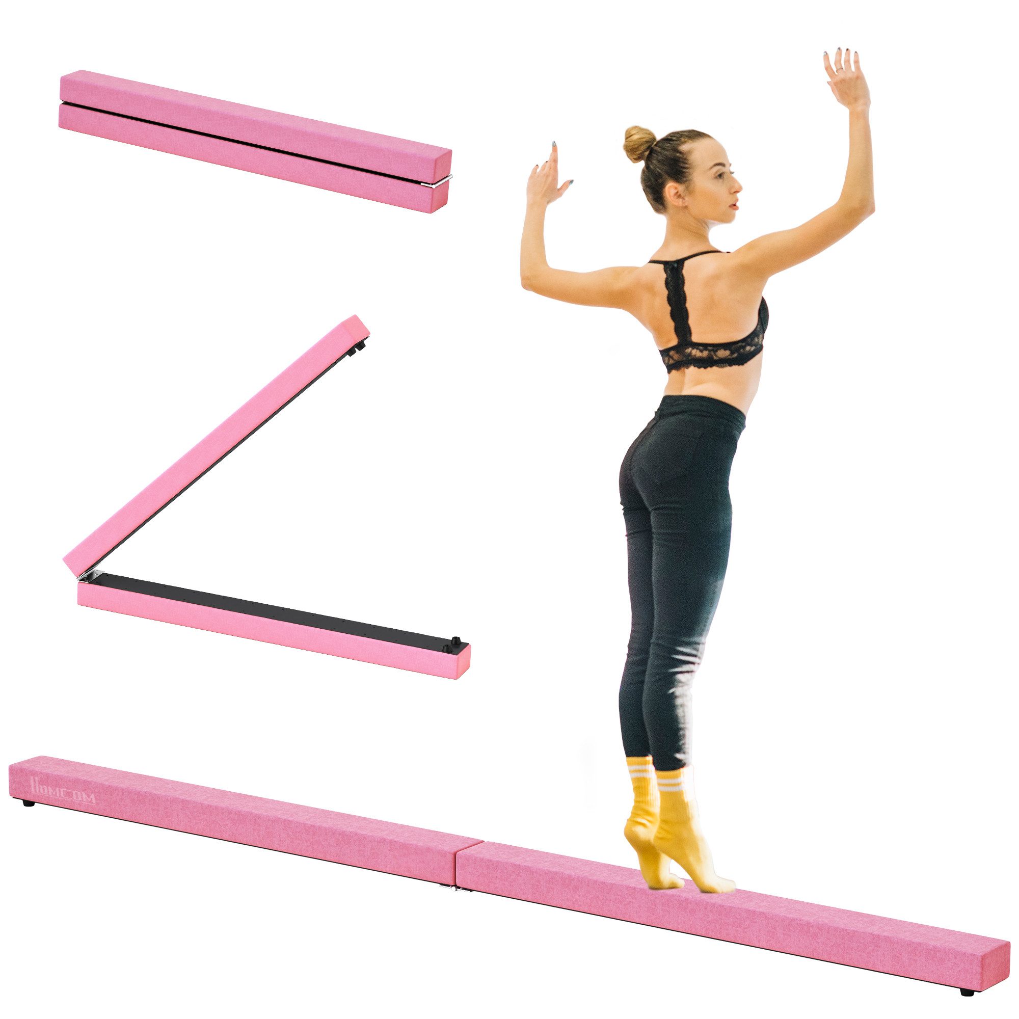 Balancetrainer Schwebebalken 210 cm Klappbarer Turnbalken