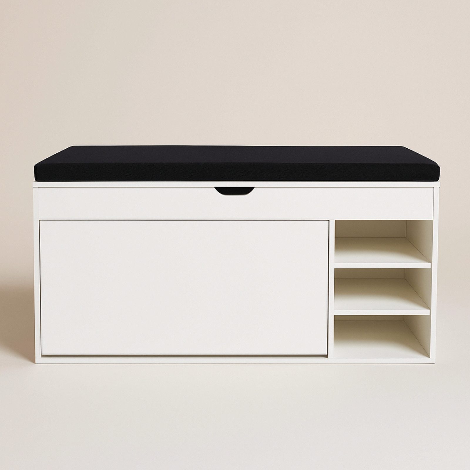 BOXIMO Schuhschrank Schuhschrank mit Sitzfläche und ausziehbaren Regalen GRADIA (Schuhschrank GRADIA mit Sitzbank) – Bild 3 von 5