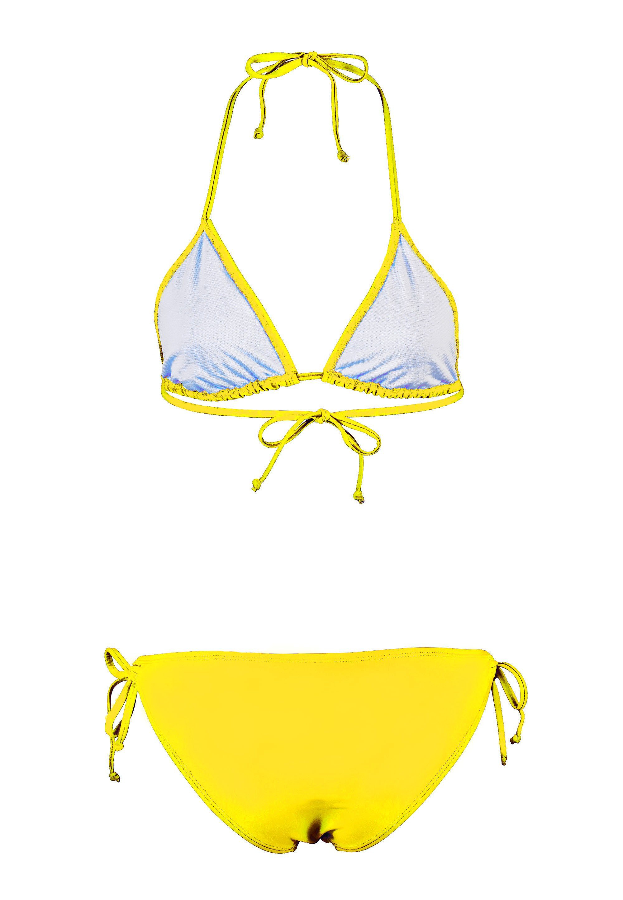 Beco Beermann Triangel-Bikini-Top BECO-Basic Side Tie Triangle Bikini (2-St), in modischen Farben