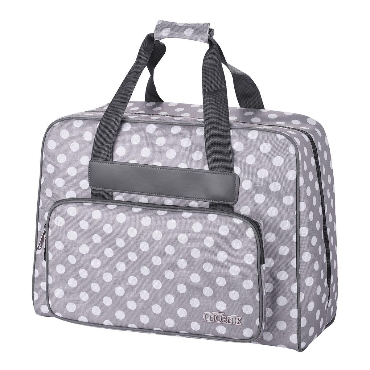 Phönix Nähmaschinentasche Phönix Nähmaschinentasche Polka Dots grau