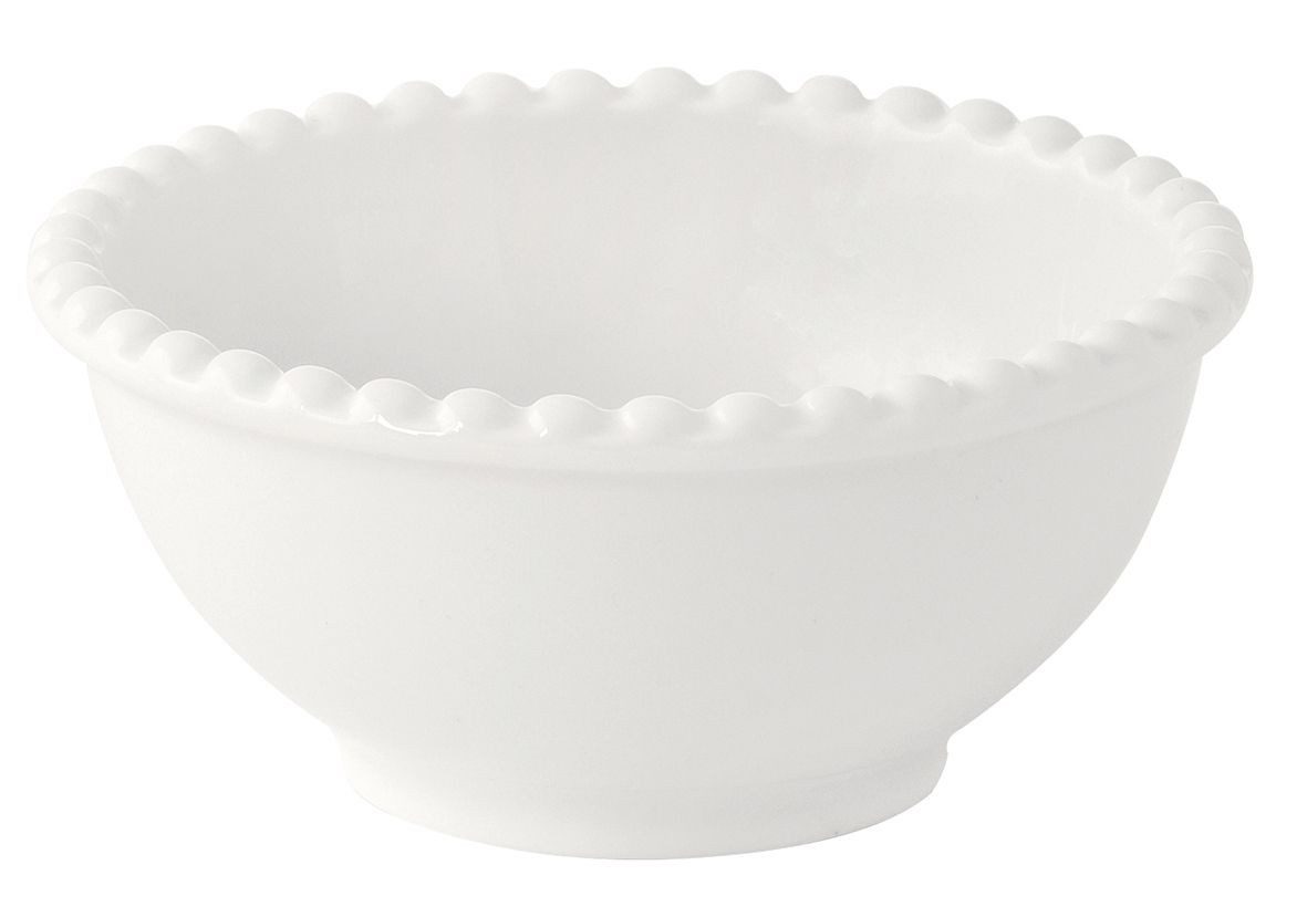 EasyLife Dipschale Tiffany, Porzellan, Spülmaschinengeeignet, Weiß, Motiv: Punkte