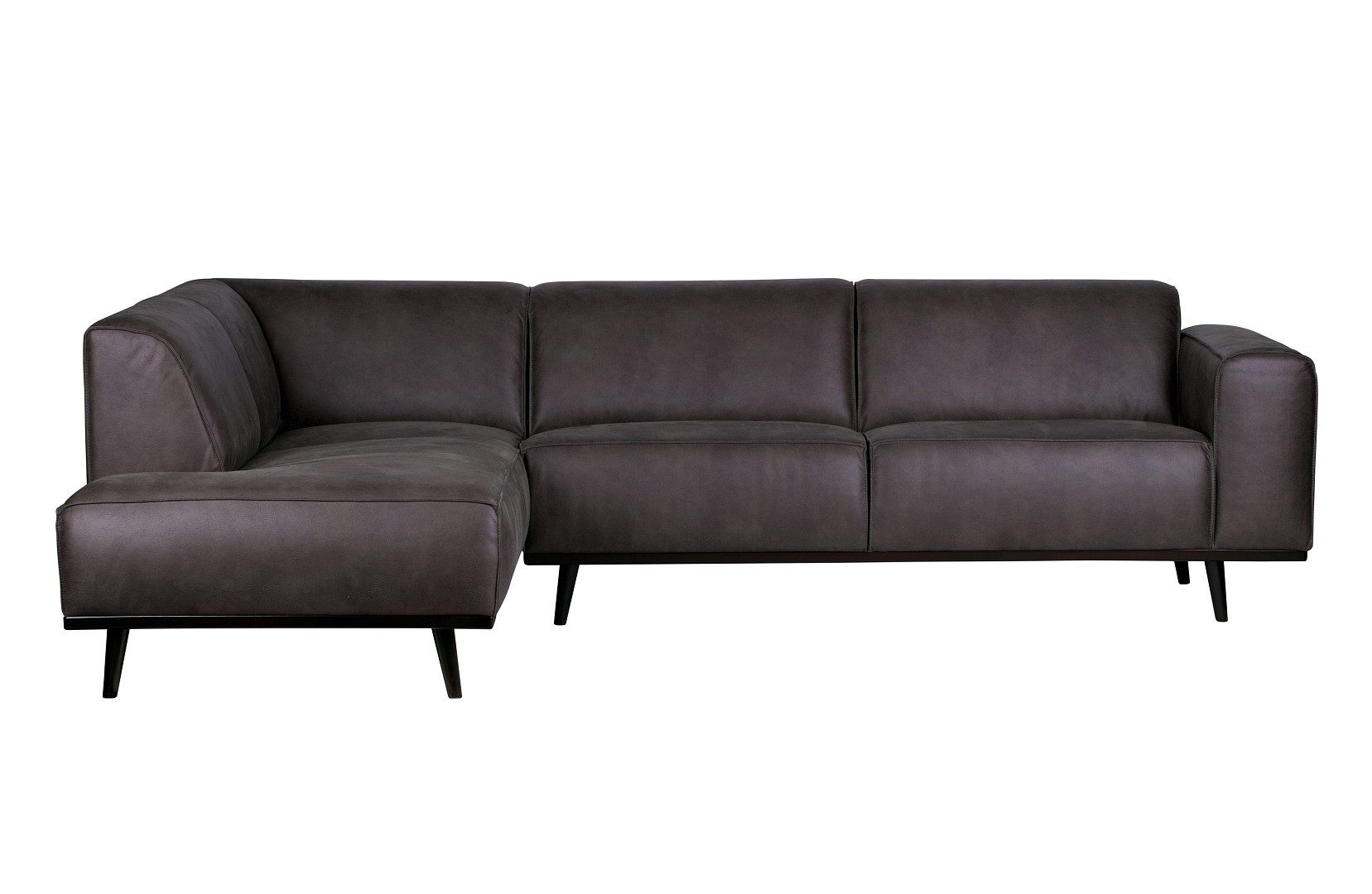 BePureHome Ecksofa Ecksofa Recycle Leder Statement Dunkelgrau Links 274 x 210