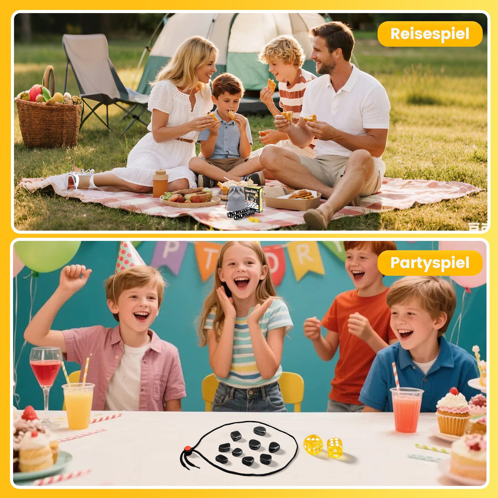 Bundviel Lernspielzeug Lernspielzeug Tisch-Magnetspiel,Reises Magnetisch spiel,Magnetic Chess – Bild 4 von 5