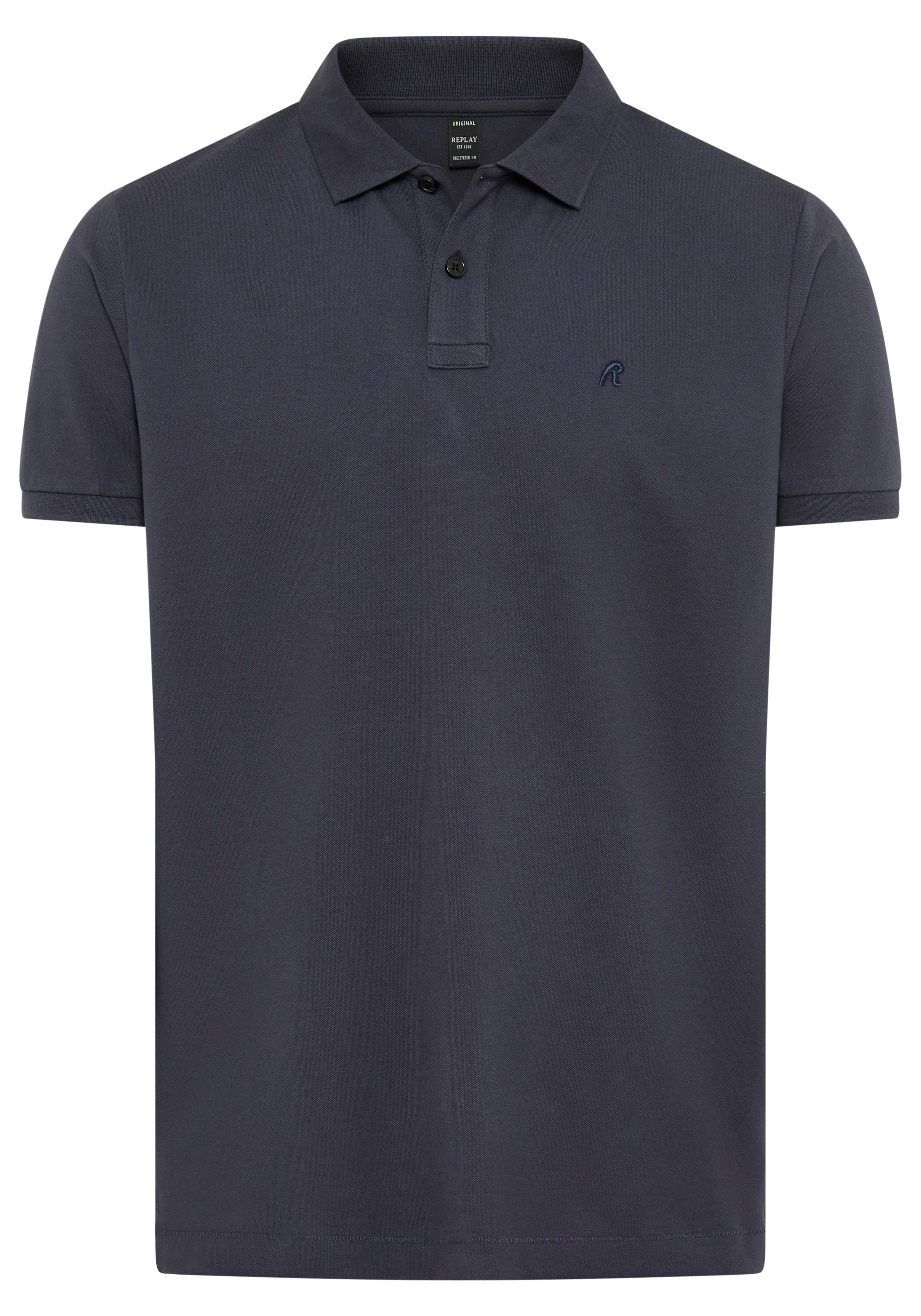 Replay Poloshirt Feiner Piqué aus Baumwolle