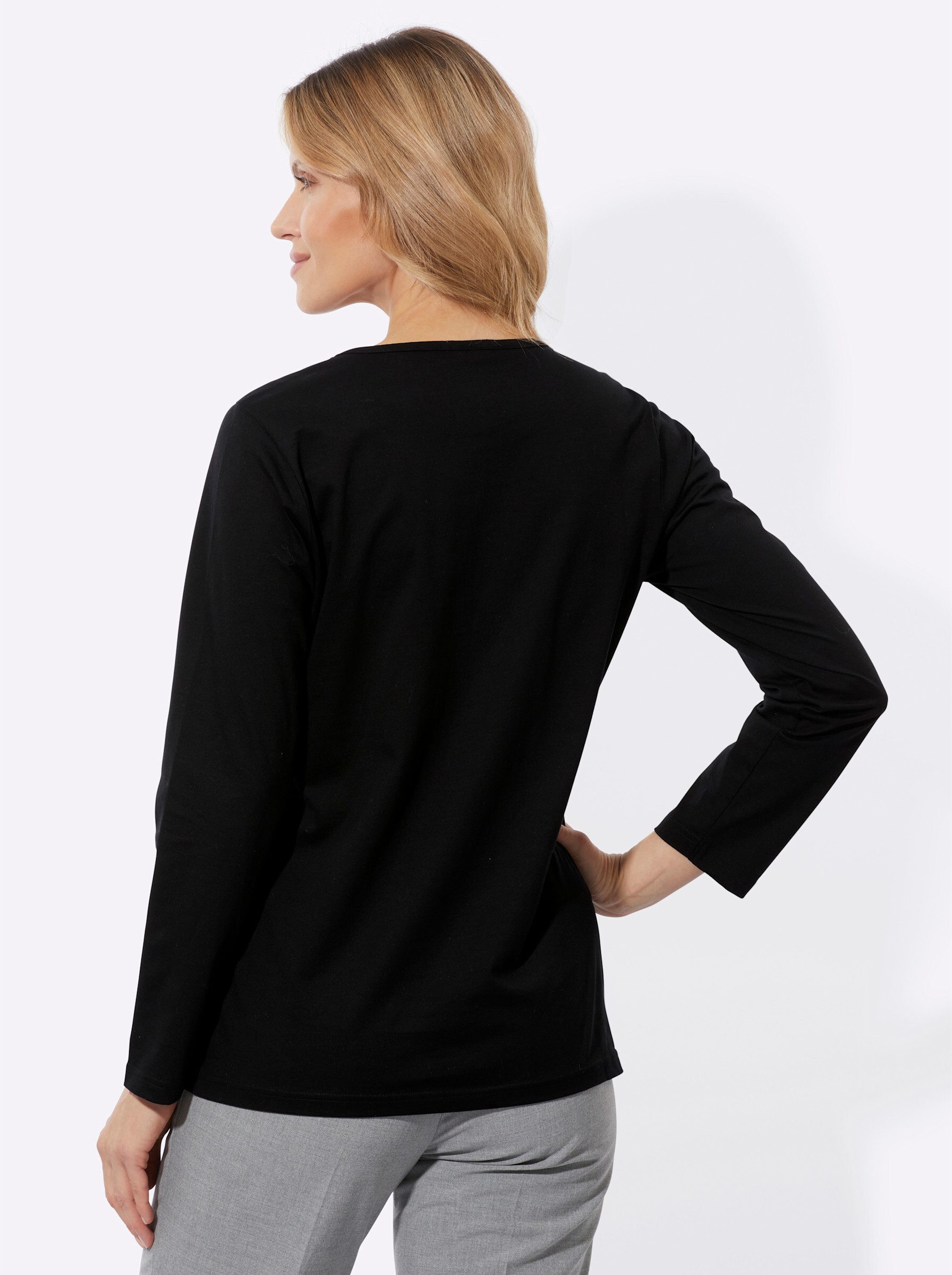 Sieh an! T-Shirt 2-in-1-Langarmshirt günstig online kaufen