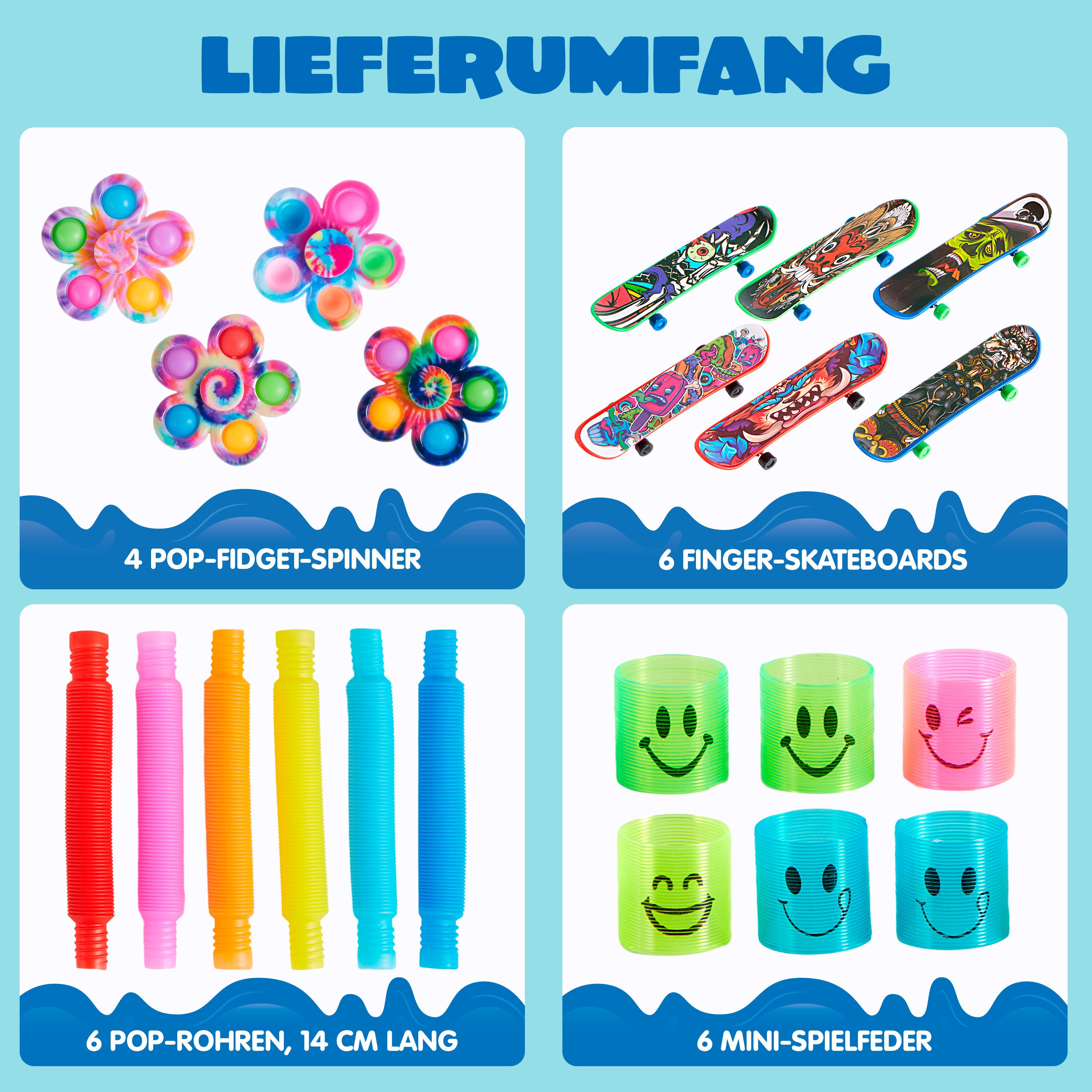 JOYIN Fidget Spinner JOYIN 60 Stücke Kindergeburtstag Mitgebsel Set, Popular Fidget