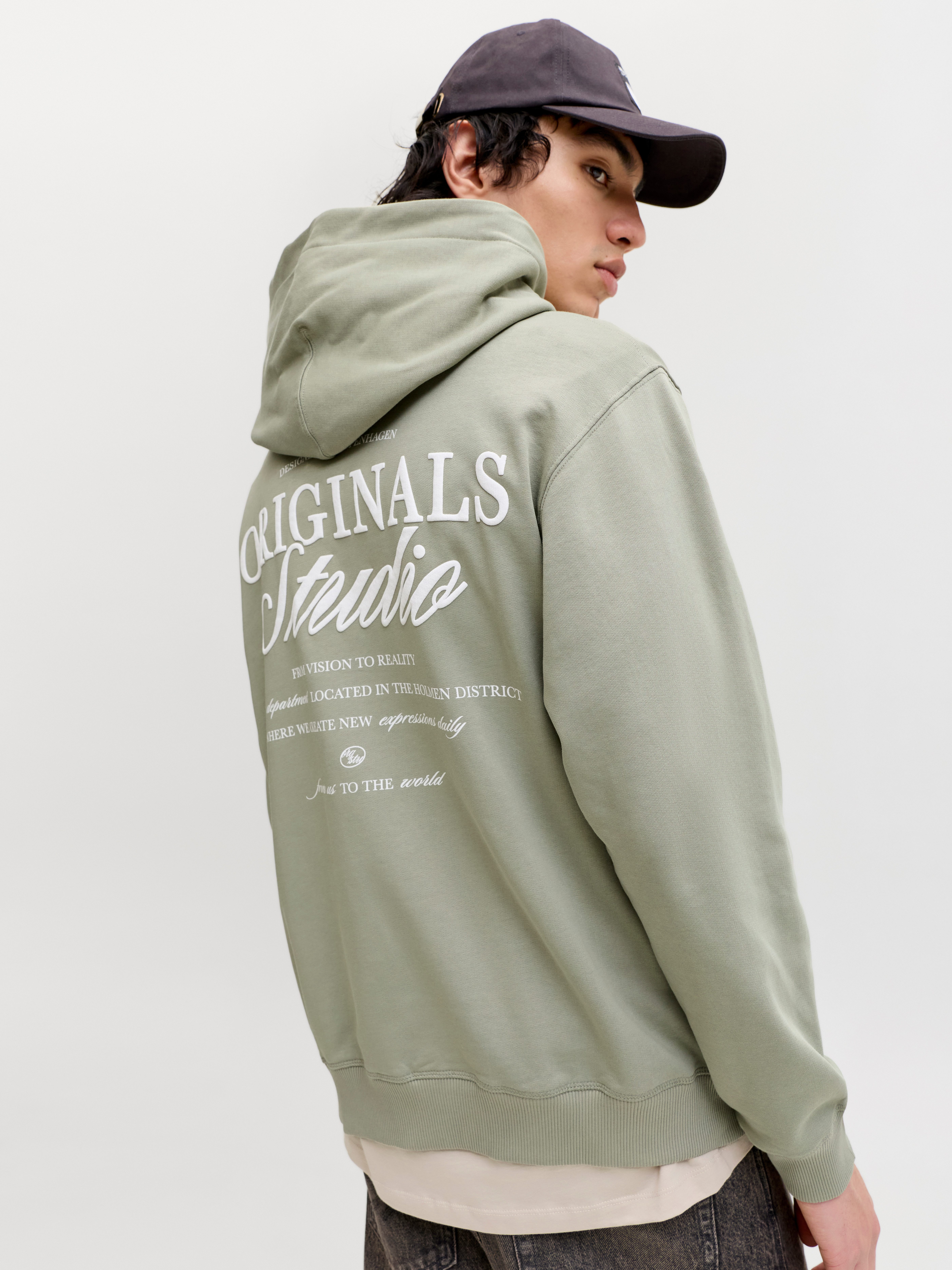 Jack & Jones Kapuzensweatshirt JORNORREBRO TYPO BACK SWEAT HOOD SN mit Prin günstig online kaufen