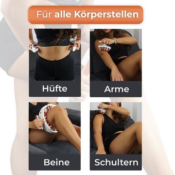 EBDTY Massagegerät Anti Cellulite Massagegerät für Beine, Arme, Hüfte und Schulter, Abnehmbare Griffe, Ganzkörpermassage