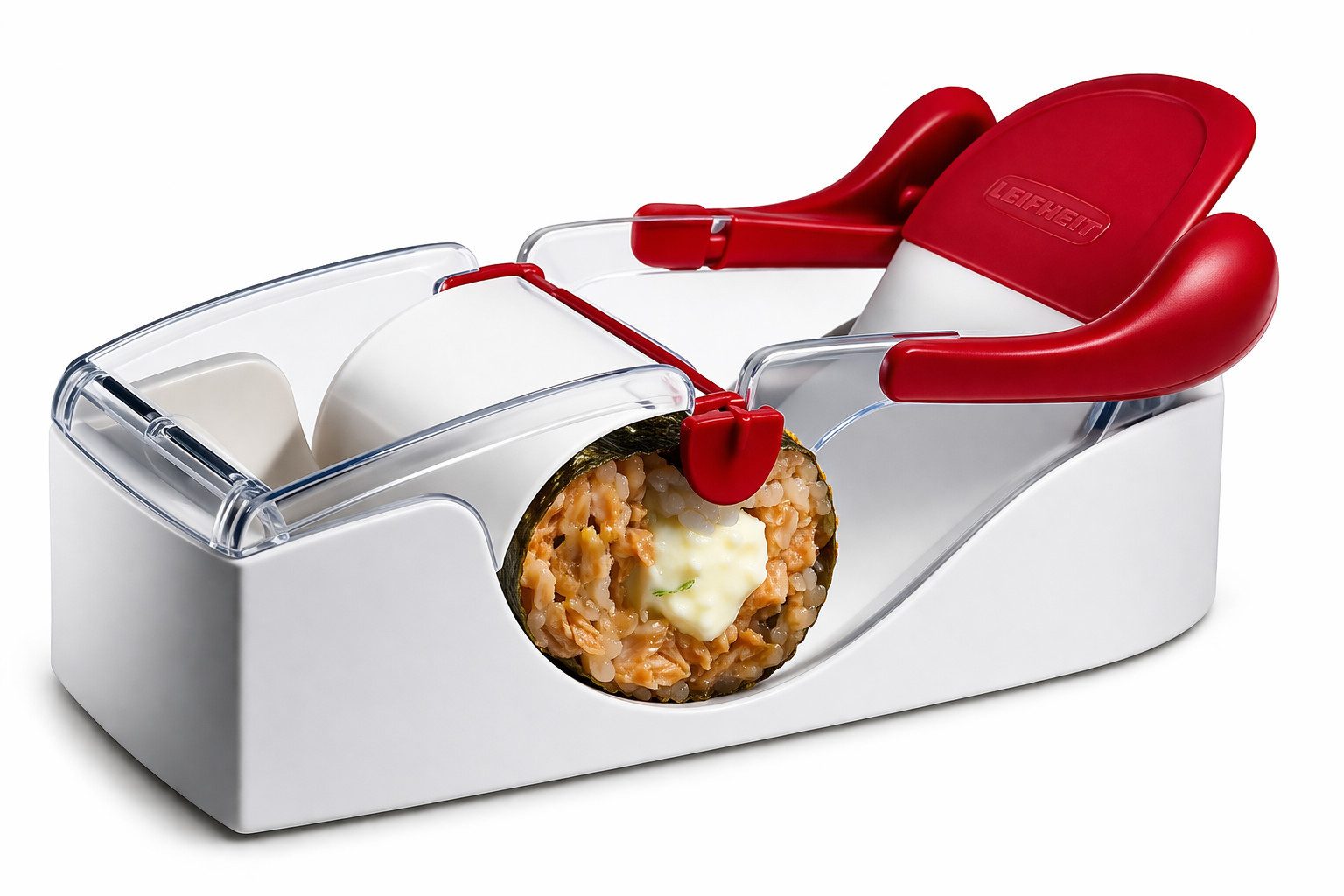 Leifheit Sushi-Roller Leifheit Küchenhelfer Perfect Roll Party Sushi Roll Rot 2594