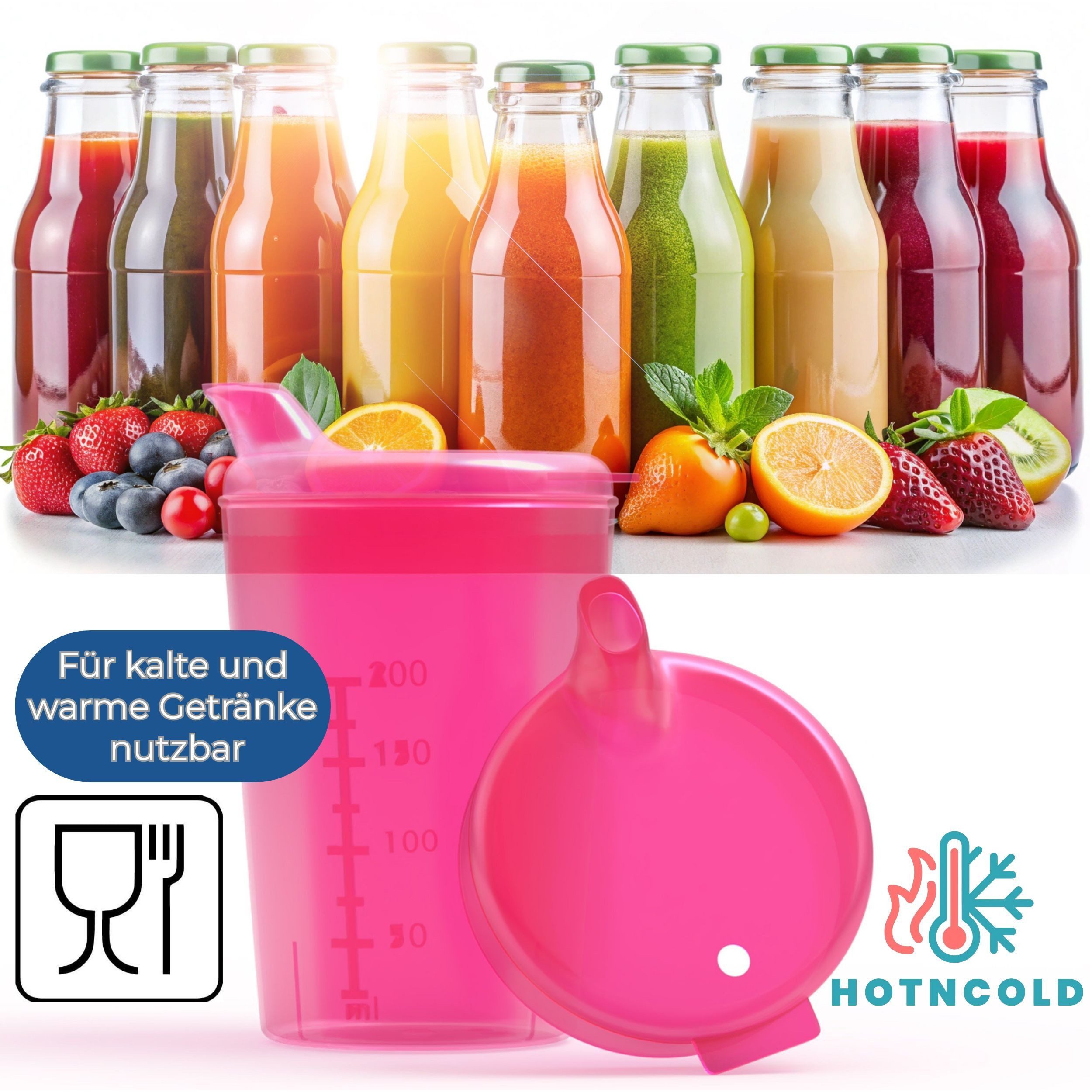Horn Medical Schnabelbecher 3er Pack Horn Medical Schnabelbecher /Trinkhilfe -Farbe wählbar-, 3-tlg., lebensmittelechtes Polypropylen (PP), bunte & leicht erken – Bild 5 von 5