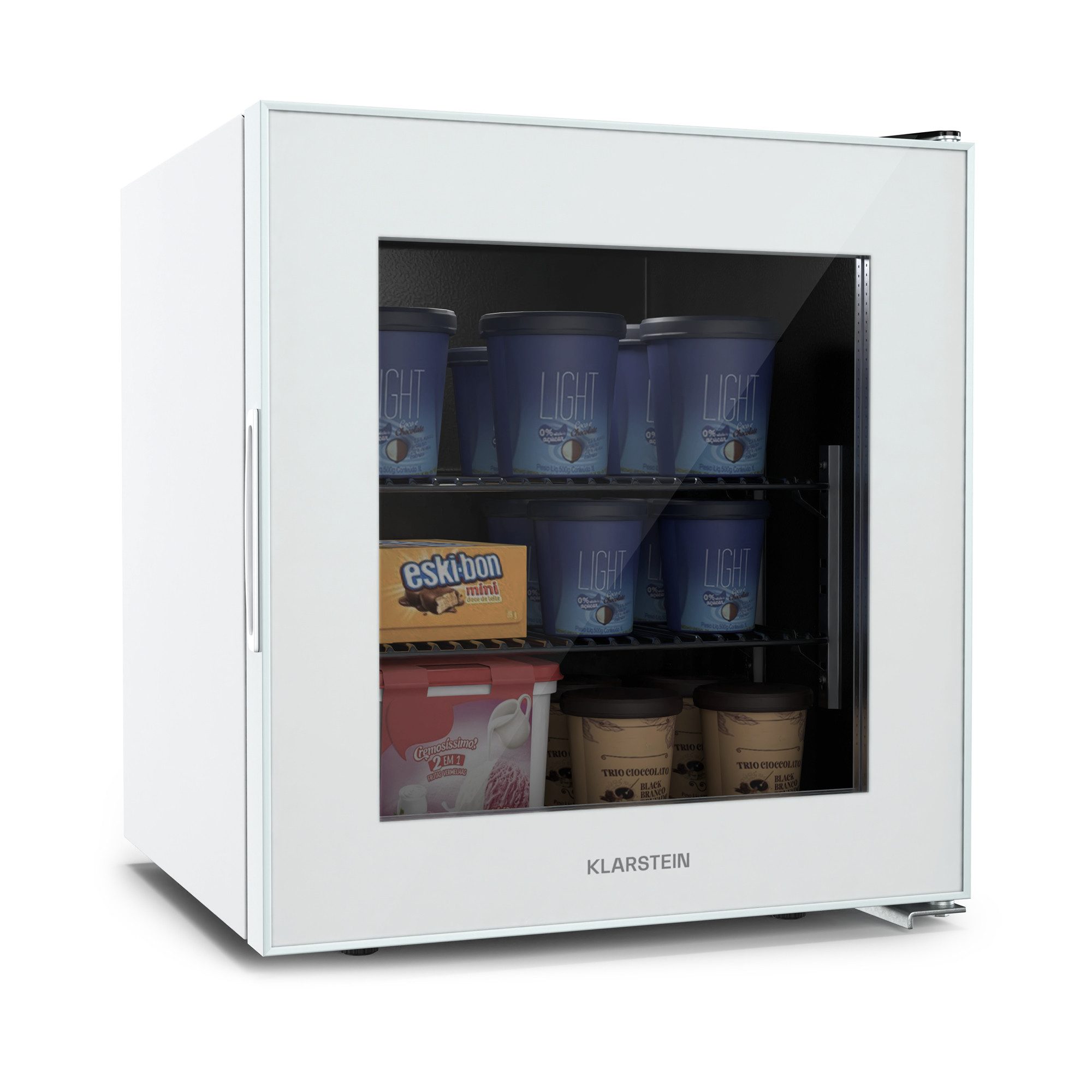 Klarstein Gefrierschrank Ice Age 36, 51 cm hoch, 47 cm breit, Tiefkühlschrank freistehend Gefriertruhe Gefrierschrank Kühltruhe