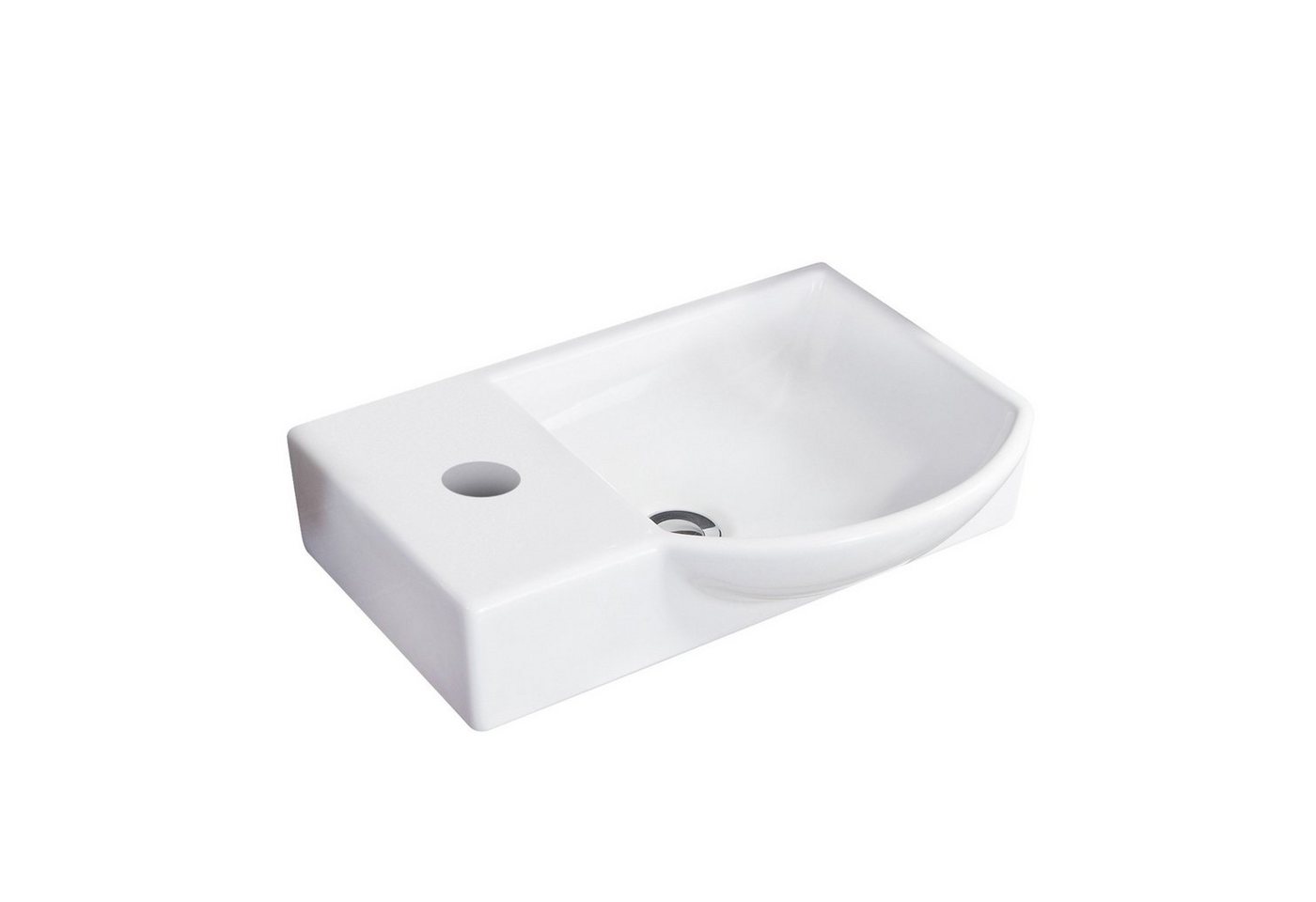 Thumbnail - FACKELMANN Waschbecken SBC STANFORD Gäste WC Set 2-teilig 45 cm, Braun hell