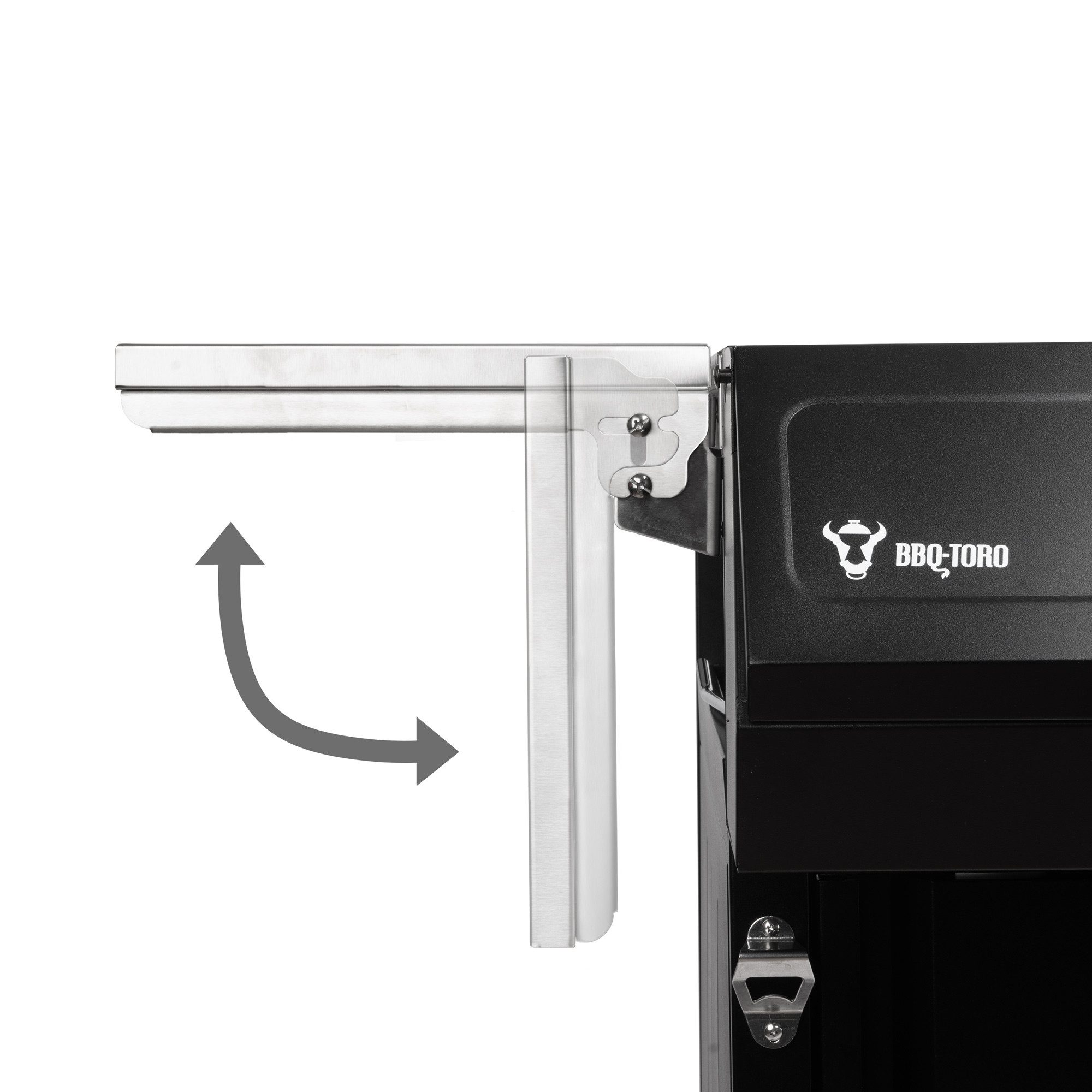 BBQ-Toro Grillablagetisch Grillwagen 100 x 73 x 91 cm, Schwarz, Grilltisch, Beistelltisch