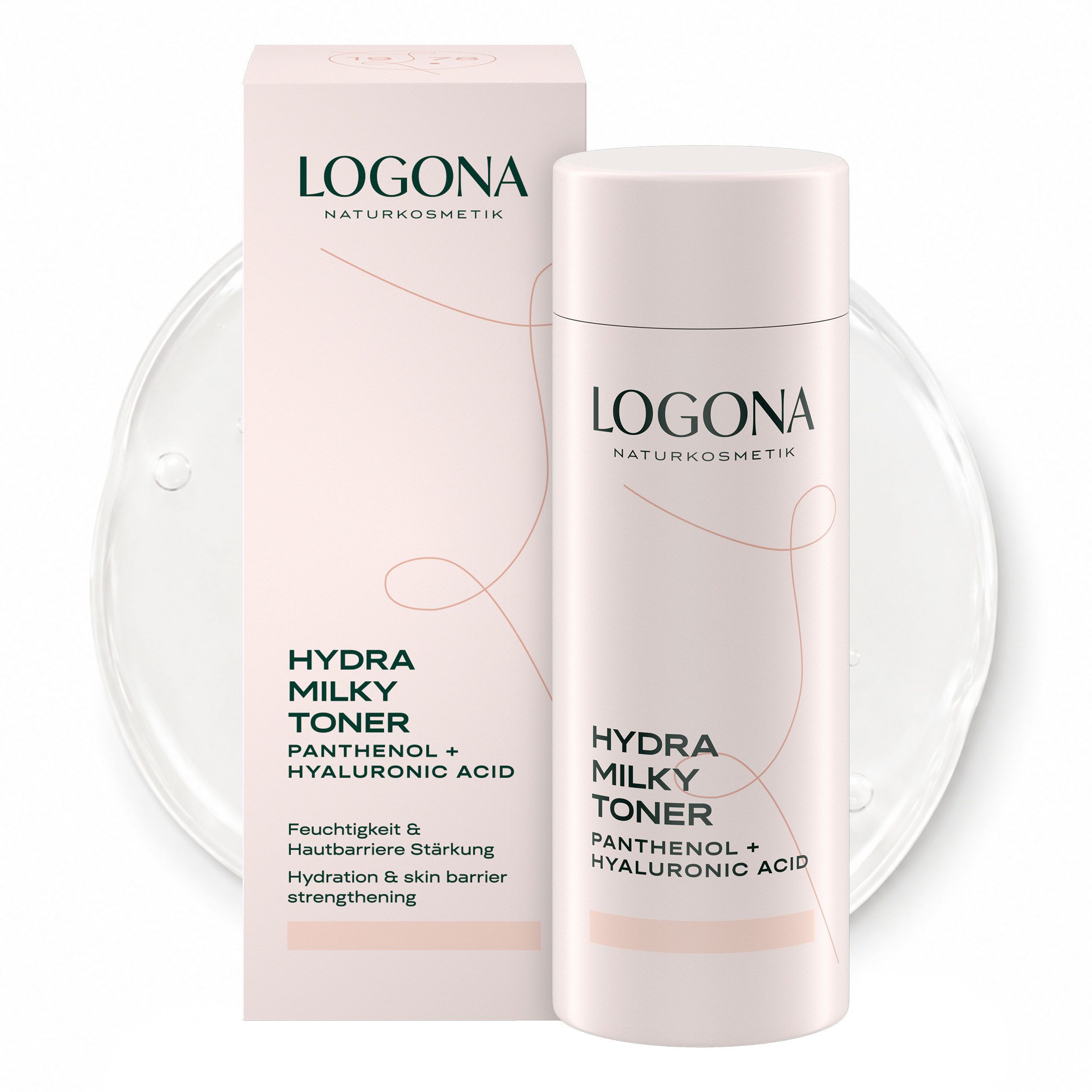 LOGONA Augen-Make-up-Entferner HYDRA MILKY TONER, sanfte Reinigung im Augenbereich, milchige Fluid-Textur