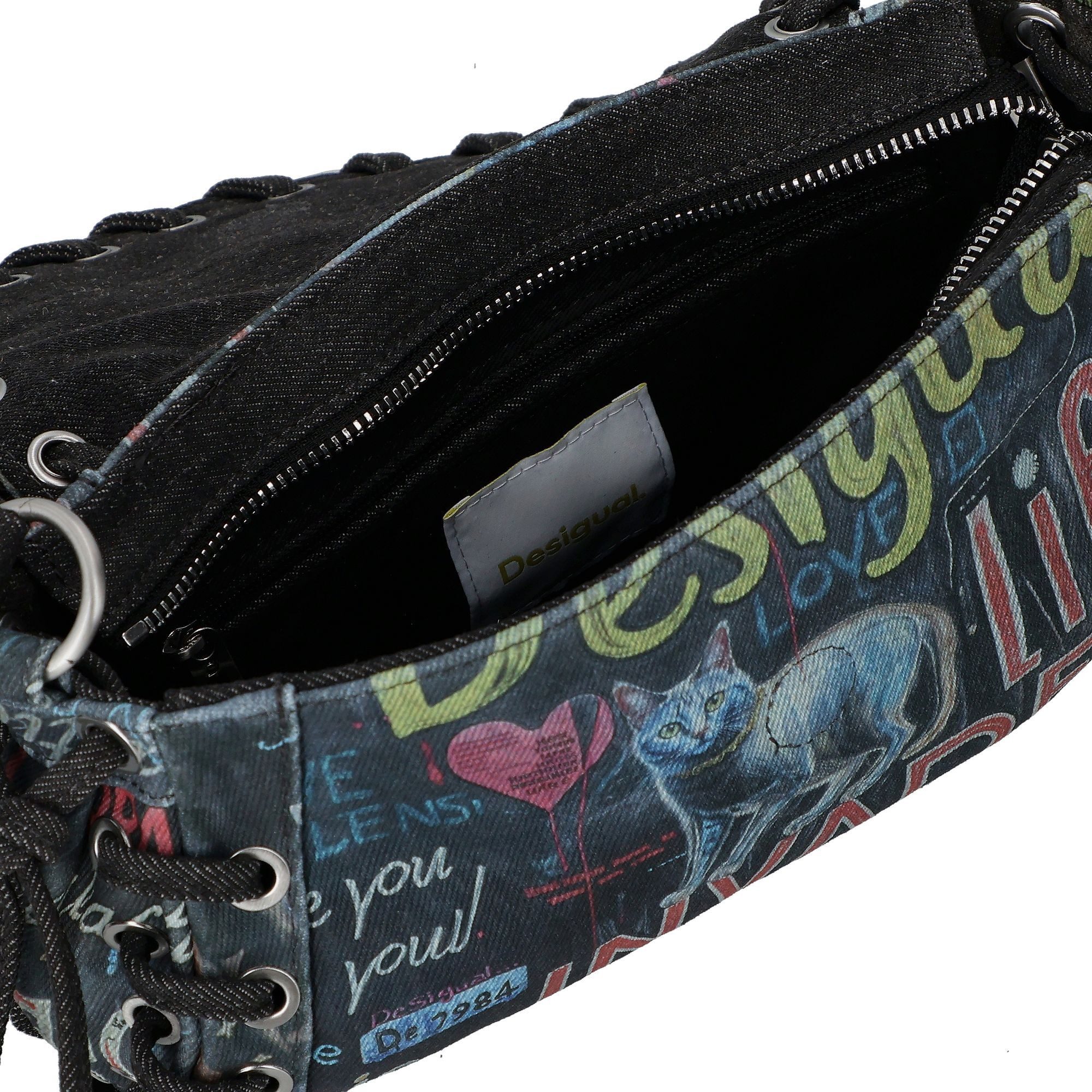 Desigual Schultertasche Pizzicato, Polyurethan