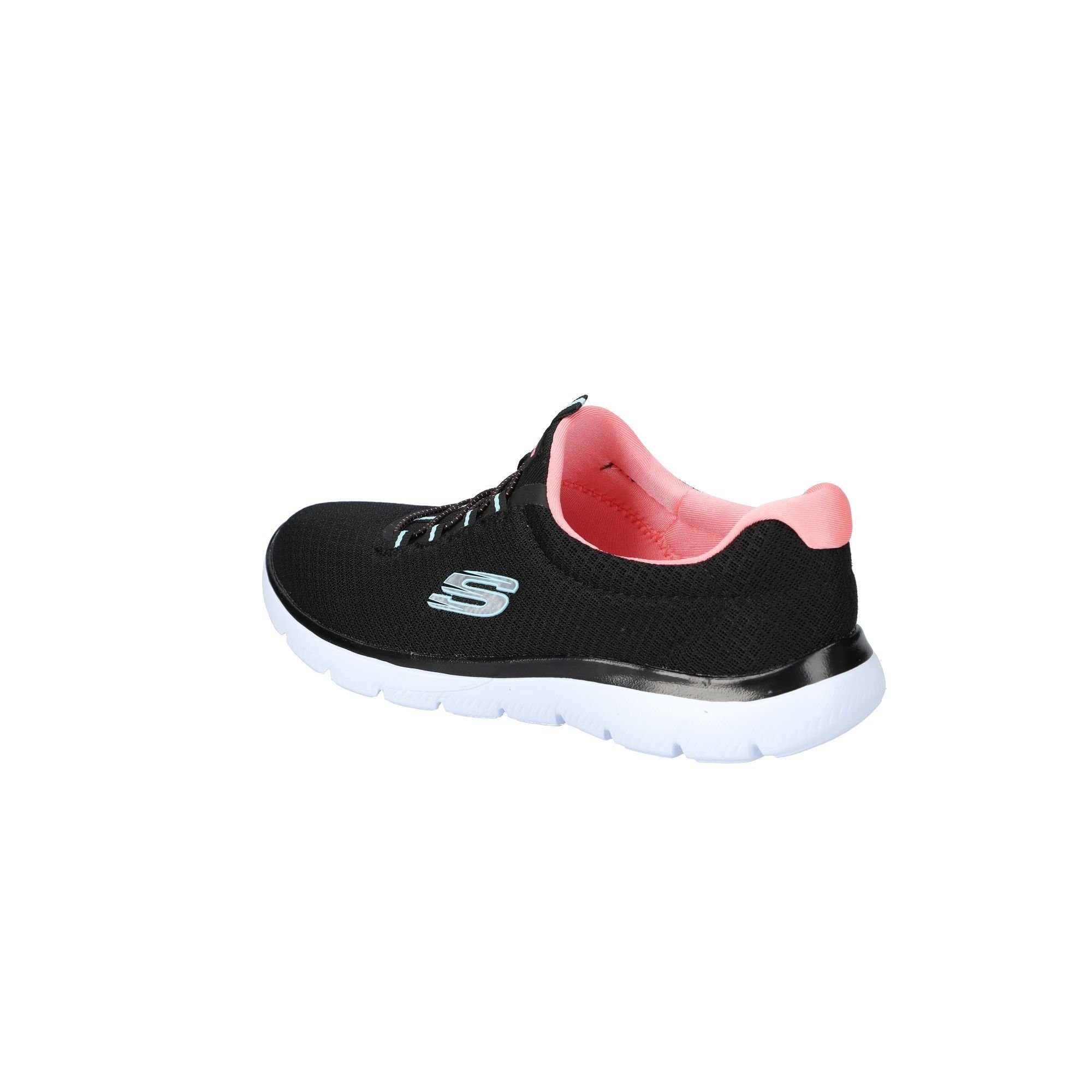 Skechers black/pink (2-tlg) Sneaker Kontrastdetails SUMMITS mit