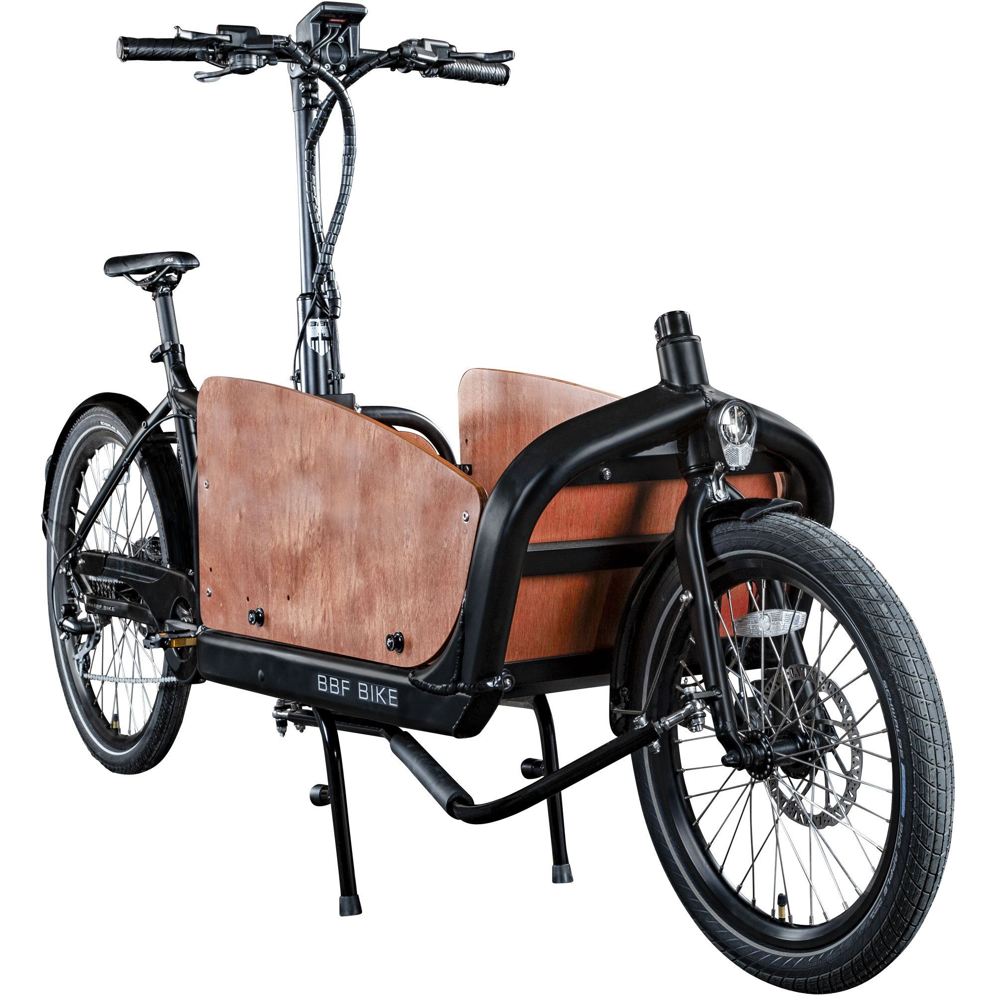 BBF Bikes E-Bike Lastenrad Miami, 8 Gang Shimano Acera Schaltwerk, Kettenschaltung, Mittelmotor, 522 Wh, Lastenfahrrad E Bike Cargobikes Pedelec Transportrad Lastenrad Cargo