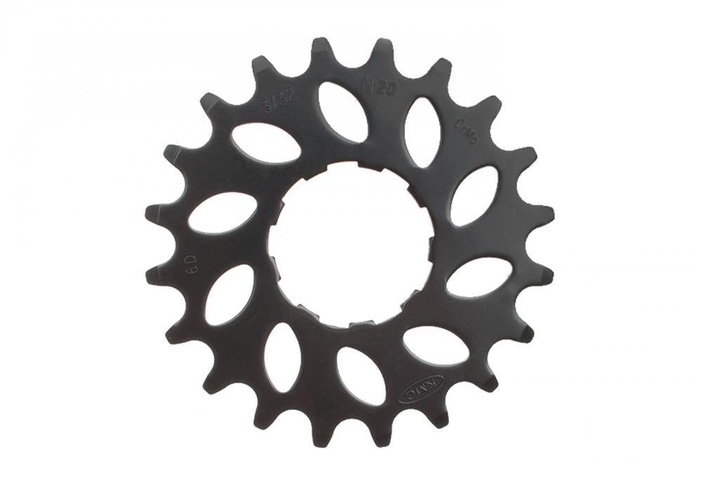 KMC Fahrradpedale KMC Ritzel Nuvinci 20z 3/32 Chromoly schwarz - Steck-Zahnkranz