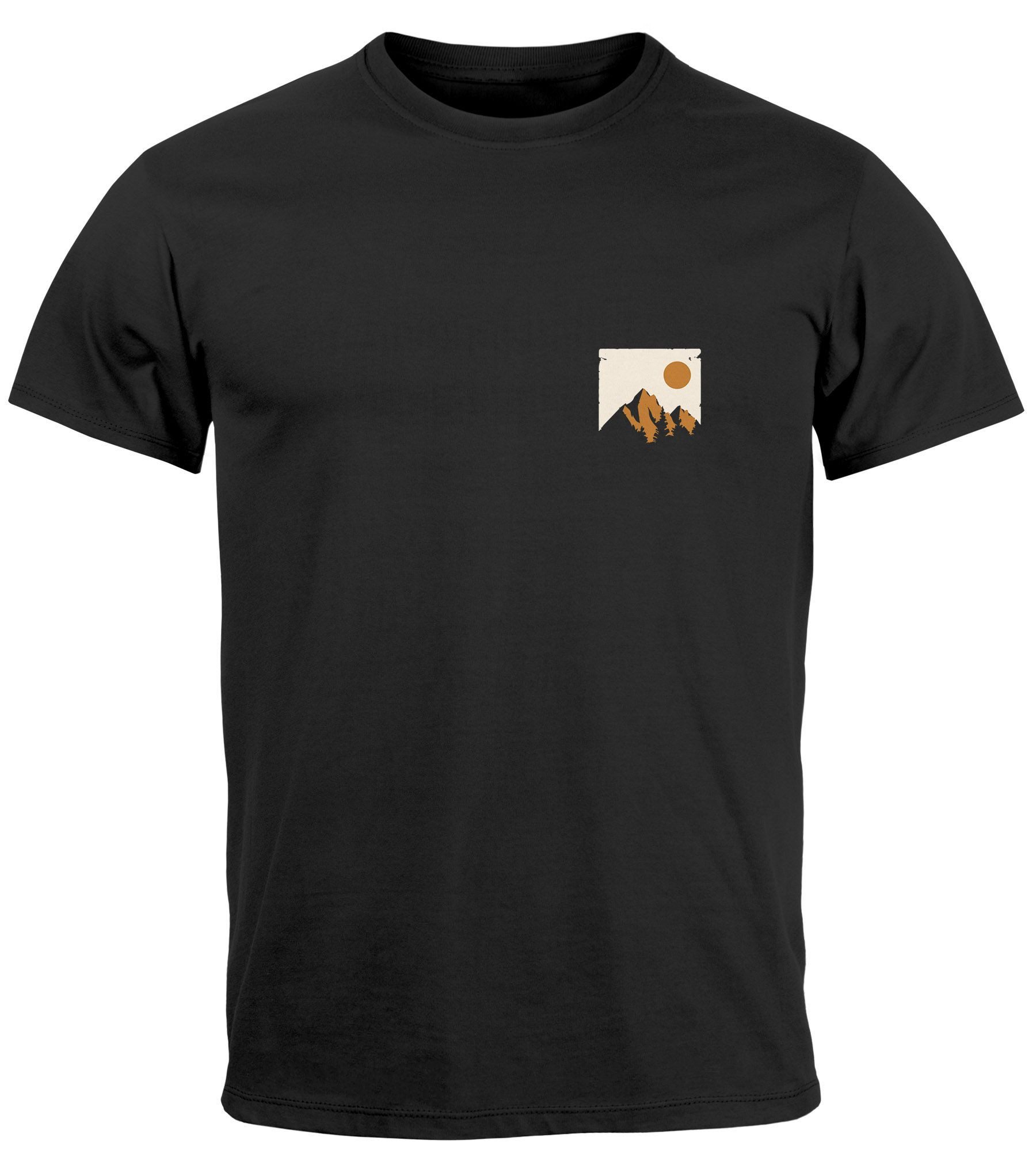 Neverless Print-Shirt Herren T-Shirt Outdoor Adventure günstig online kaufen