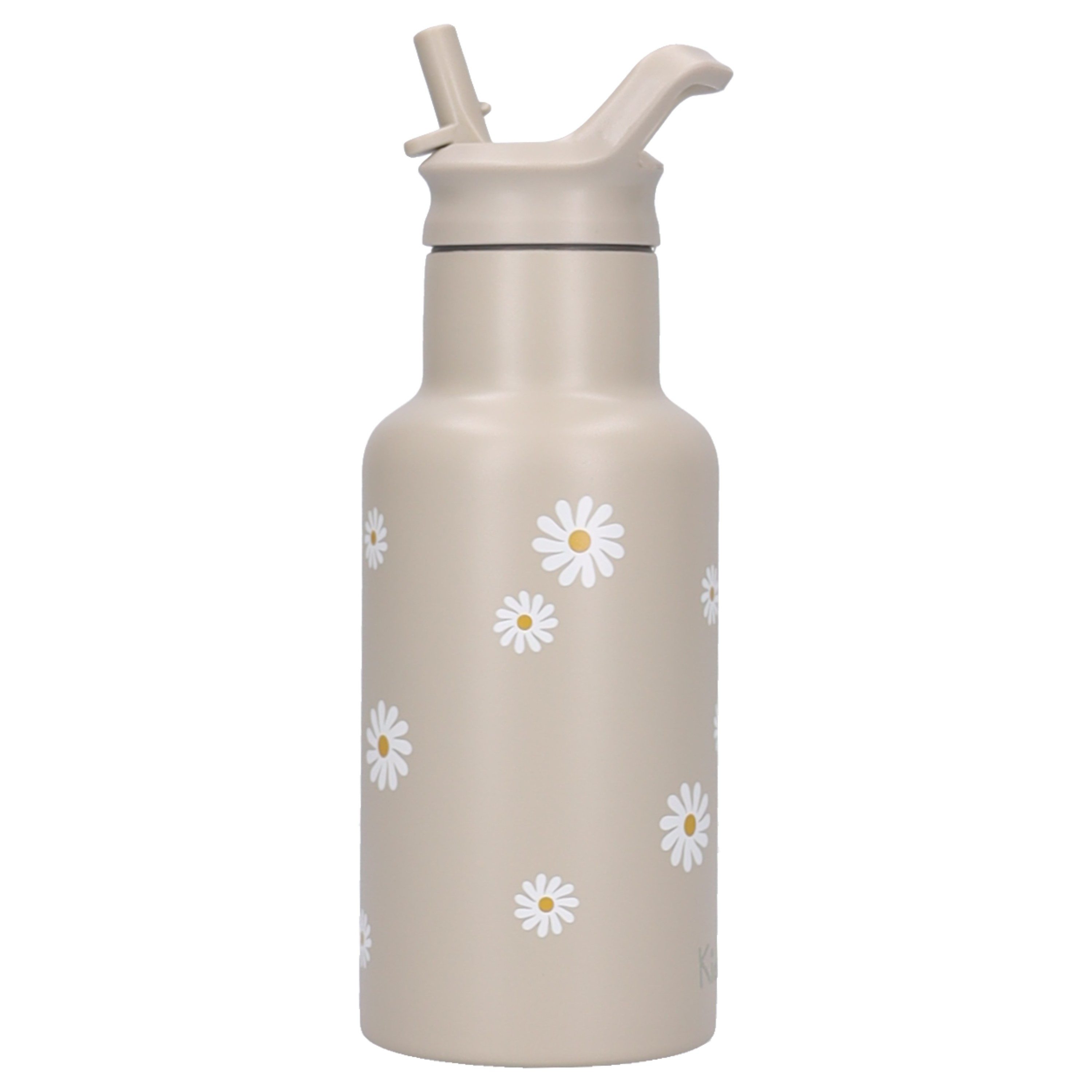 Kidzroom Trinkflasche Nostalgia Kinder 350 ml mit Strohhalm und Klappdeckel