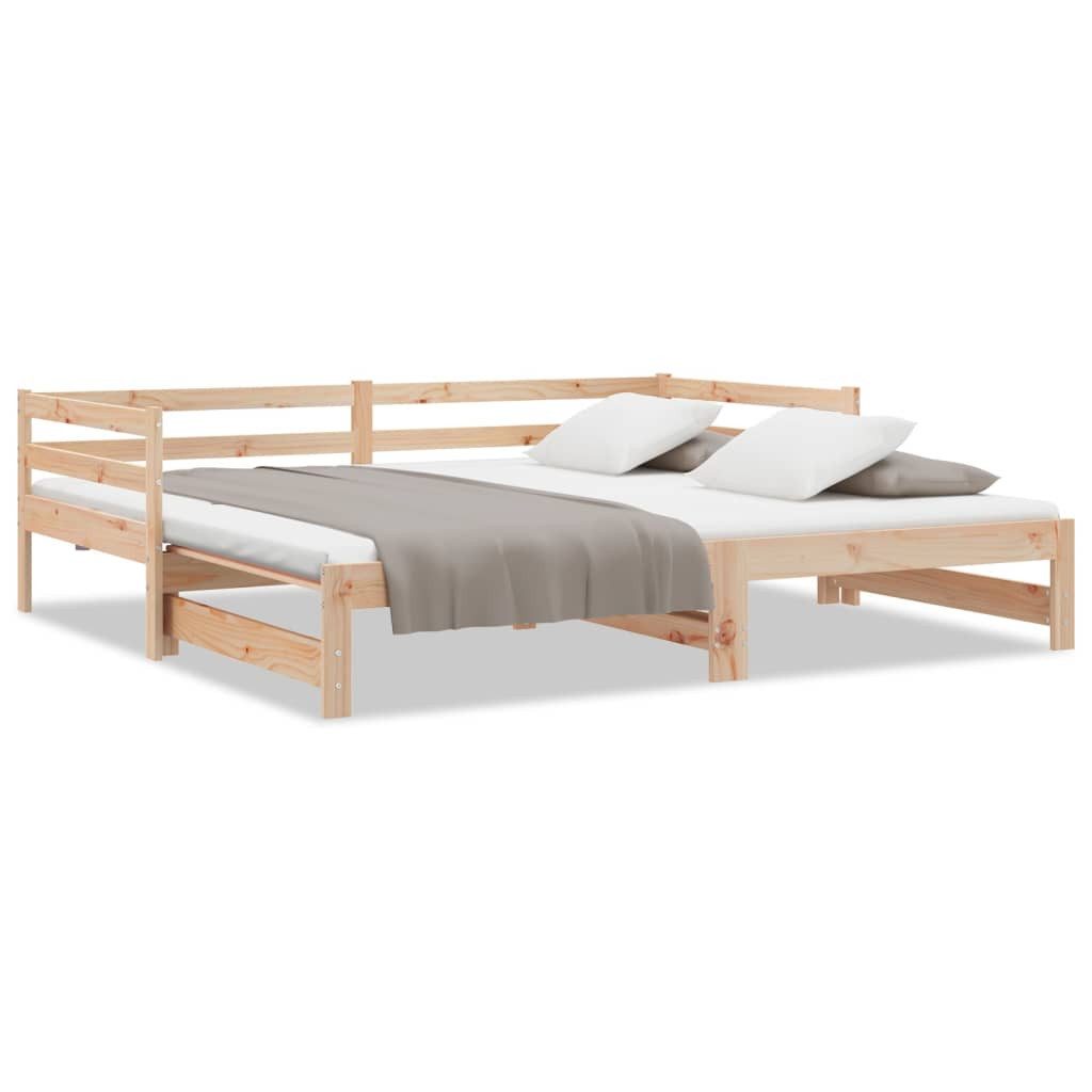 vidaXL Ausziehbett, Tagesbett Ausziehbar 2x(90x190) cm günstig online kaufen