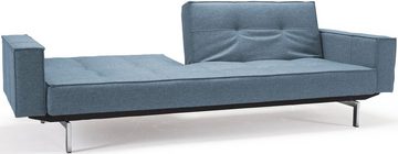 INNOVATION LIVING ™ Sofa Splitback, mit Armlehne und chromglänzenden Beinen, in skandinavischen Design