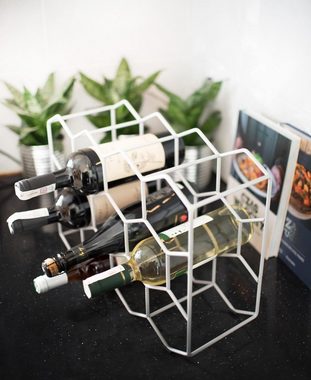 Sendez Weinregal aus Metall für 11 Flaschen Flaschenhalter Weinflaschenregal Weinhalter
