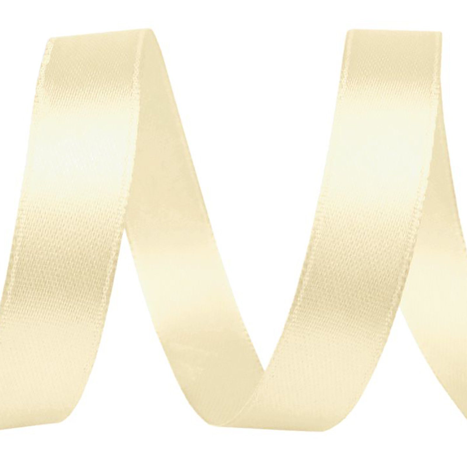 maDDma Geschenkband 5m Satinband 10mm breit Geschenkband Dekoband Schleifen Farbwahl, creme