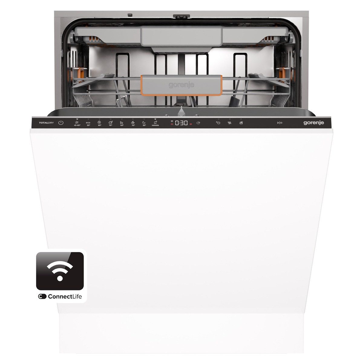 GORENJE vollintegrierbarer Geschirrspüler GV673C65, 9,5 l, 16 Maßgedecke, Energieeffizienzklasse C