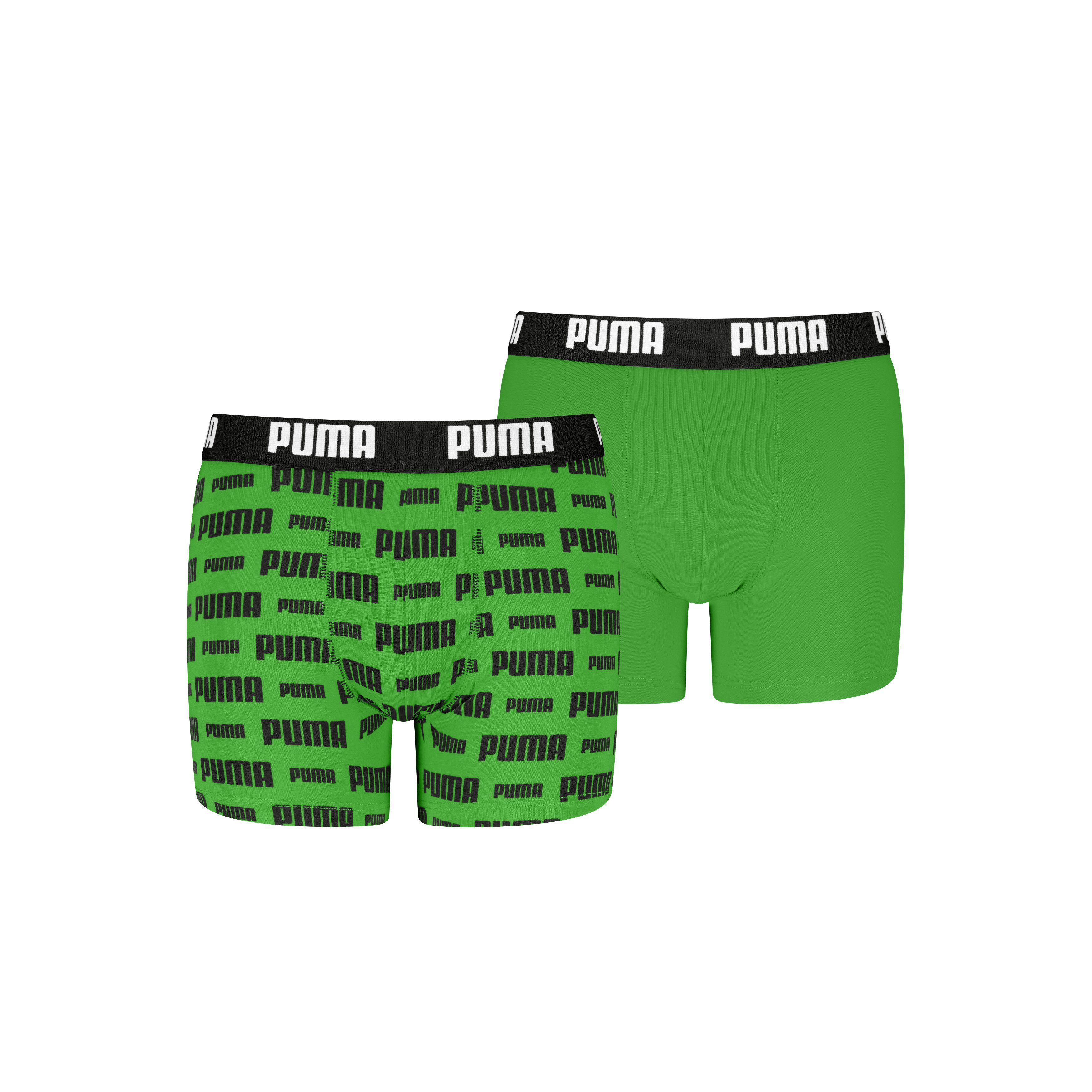 PUMA Boxershorts PUMA BOYS EVERYDAY LOGO PRINT BOXERS 2P (Packung, 2er Pack) mit breitem Logobund