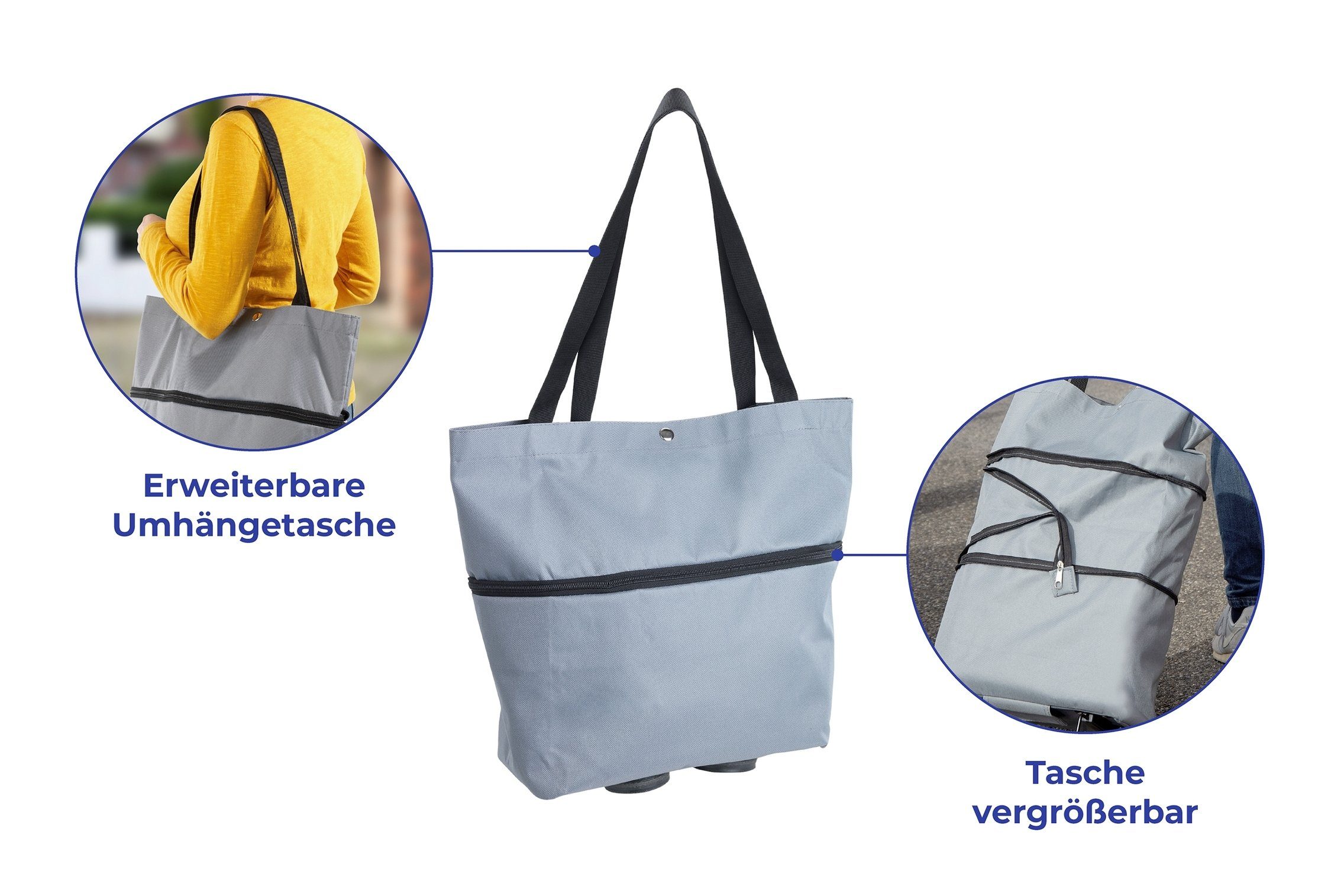 WENKO Einkaufstrolley WENKO Einkaufstrolley BHT 32x50x15 cm bunt günstig online kaufen