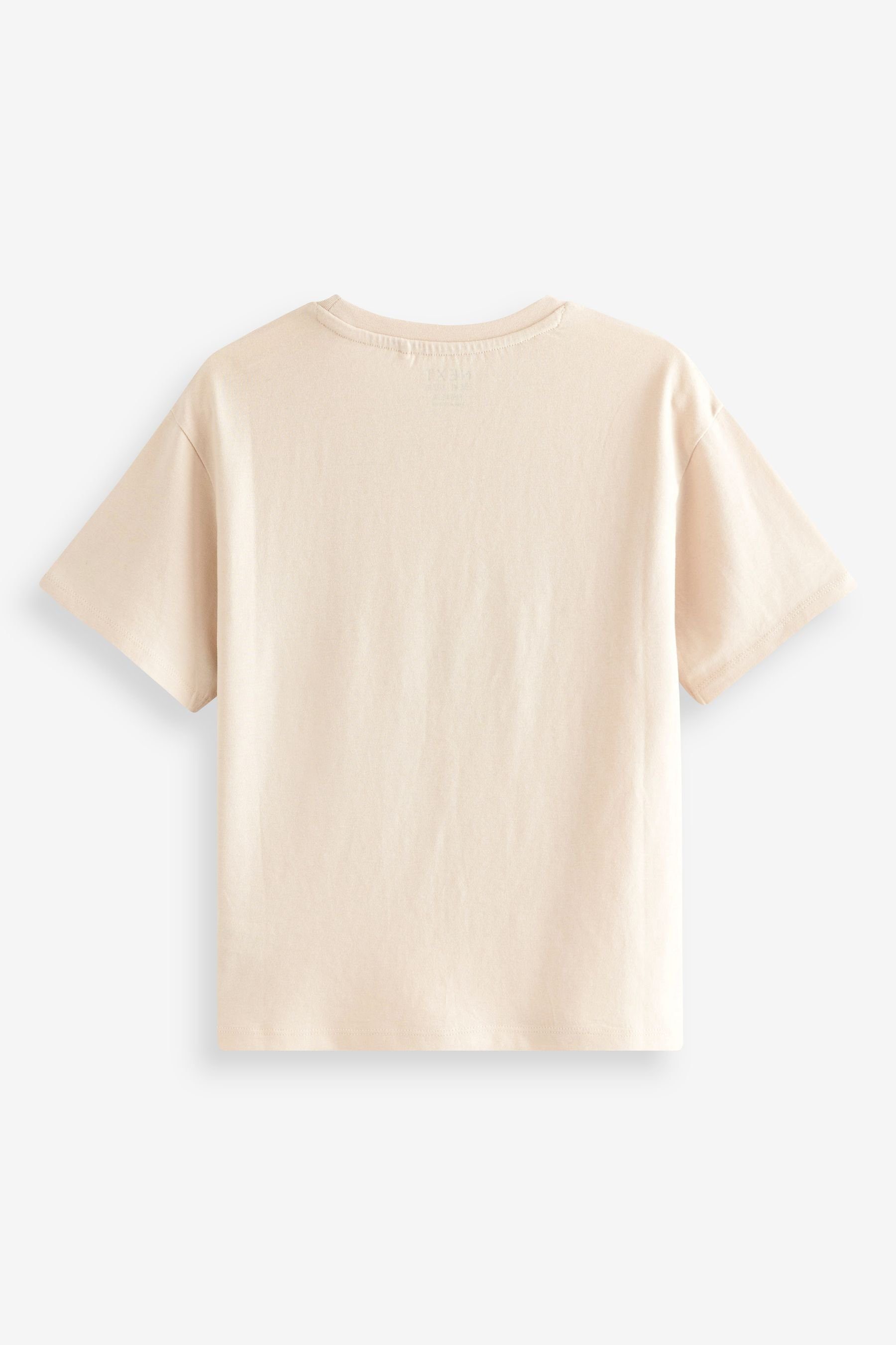 Next Paillettenshirt Oversized-T-Shirt mit Paillettenschmetterling (1-tlg)