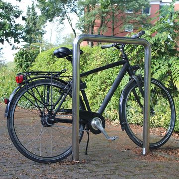 TRUTZHOLM Fahrradständer 5x Fahrradanlehnbügel 118x78cm aus Edelstahl zum Einbetonieren Fahrrad