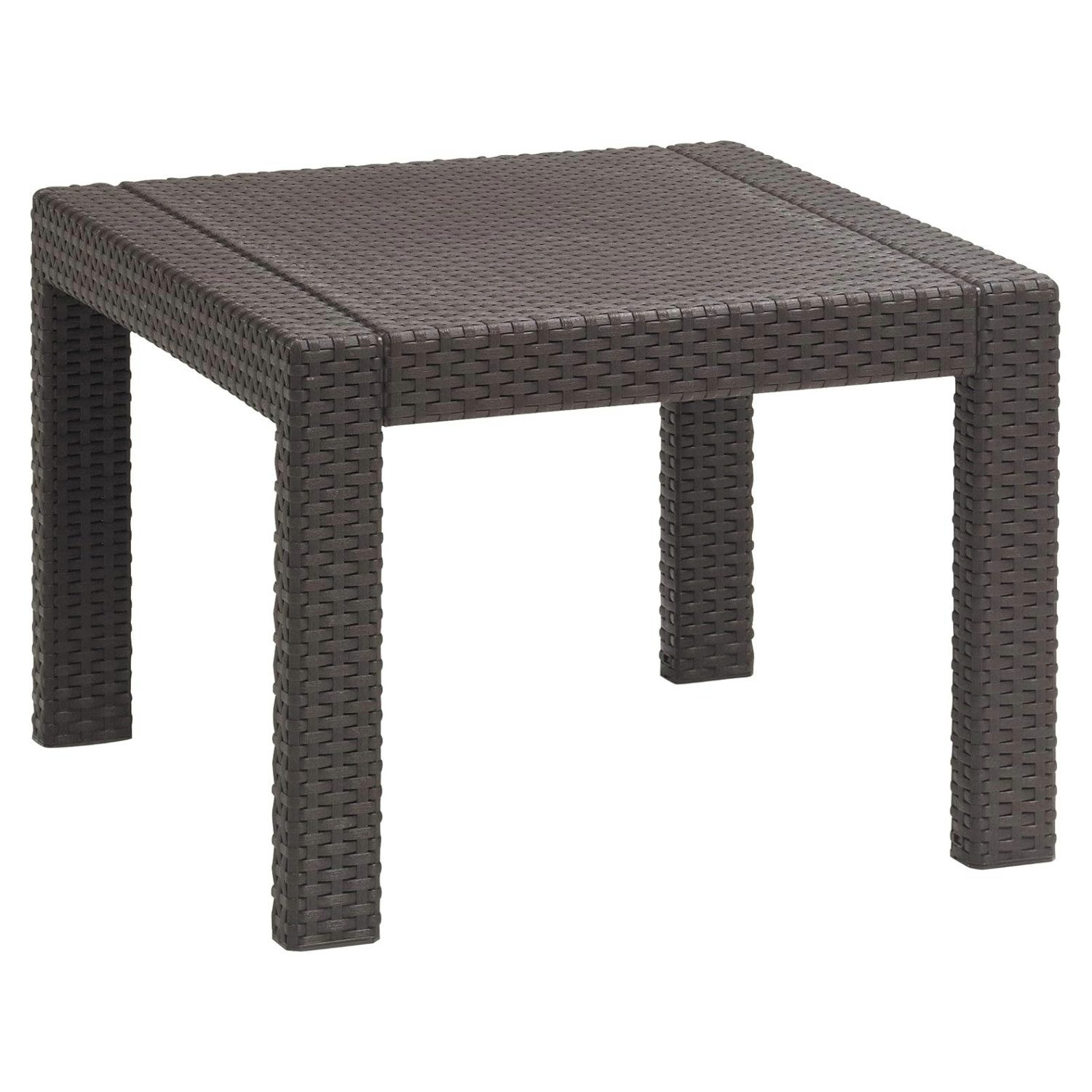 Allibert Gartentisch "Victoria", 59 x 59 x 43 cm (B x T x H), aus Polyrattan