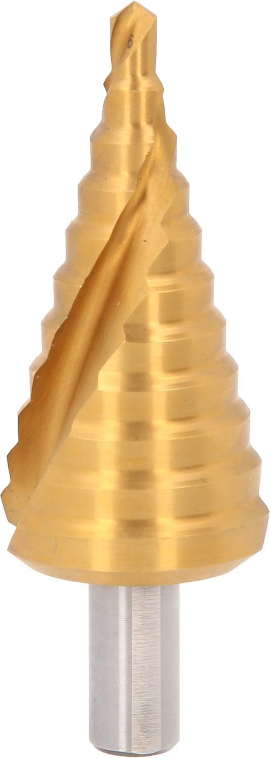 Thumbnail - KS Tools Stufenbohrer HSS-TiN Stufenbohrer,Ø 6-36mm, 11 Stufen