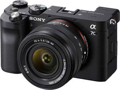 Sony »ILCE-7CLB - Alpha 7C E-Mount mit SEL2860« Vollformat-Digitalkamera (FE 28–60 mm F4–5,6, 24,2 MP, FE 28–60 mm F4–5,6, 24,2 MP, 4K Video, Echtzeit-AF)