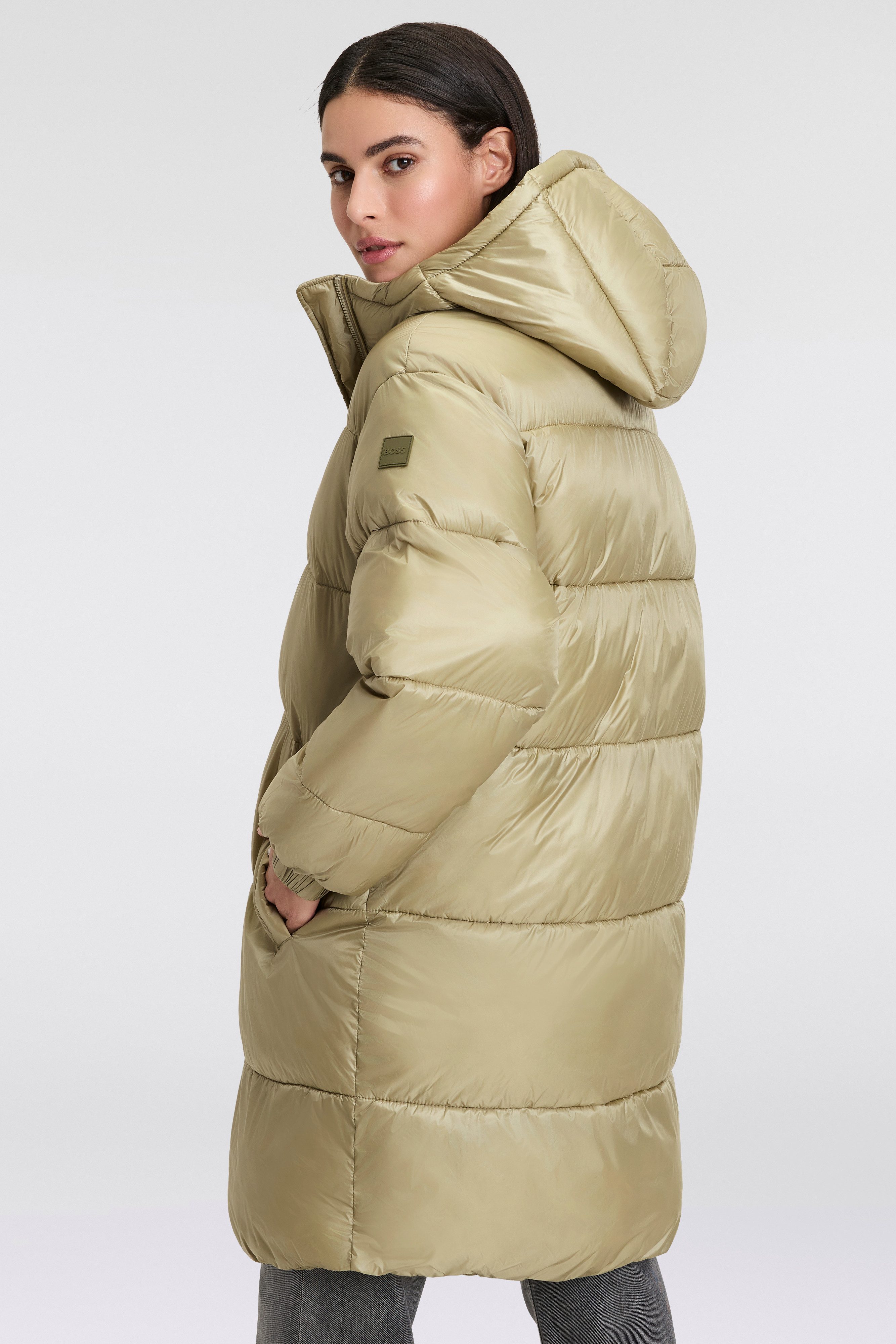 BOSS ORANGE Outdoorjacke Padilo Premium Damenmode mit Kapuze günstig online kaufen