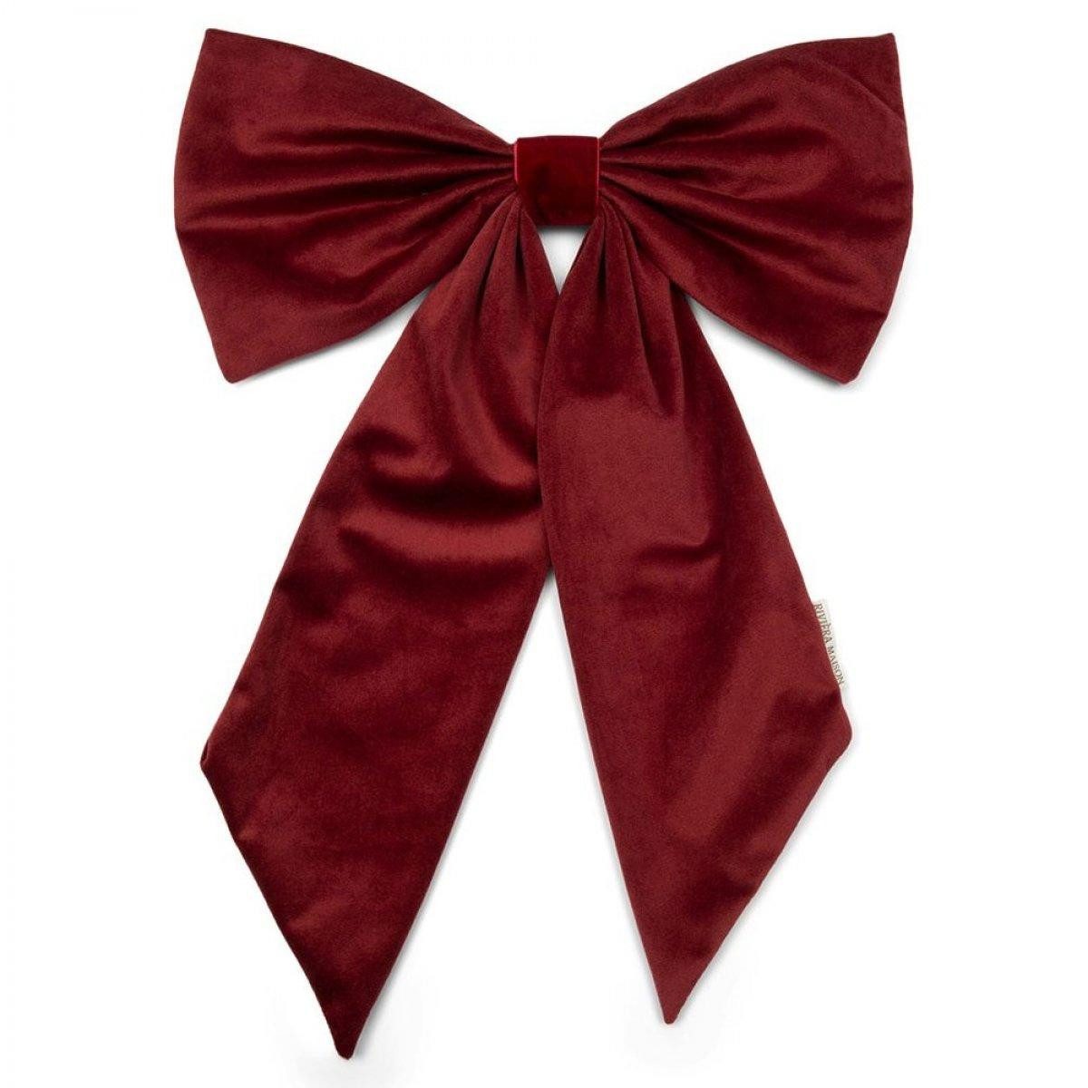 Rivièra Maison Christbaumschmuck Samtschleife Velvet Bow Rot (47cm)