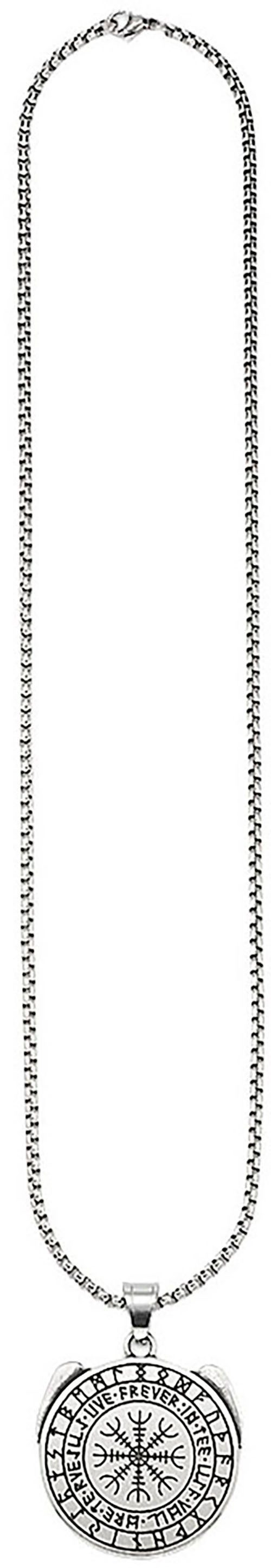 Bruno Banani Kette mit Anhänger Schmuck Geschenk Edelstahlkette mit Anhänger rund