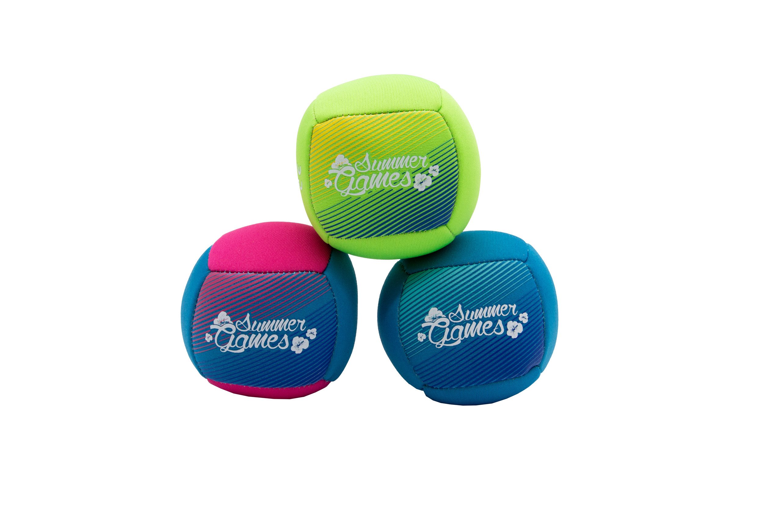 Spielball SUMMER GAMES Neopren Splash Ball, 3er Set