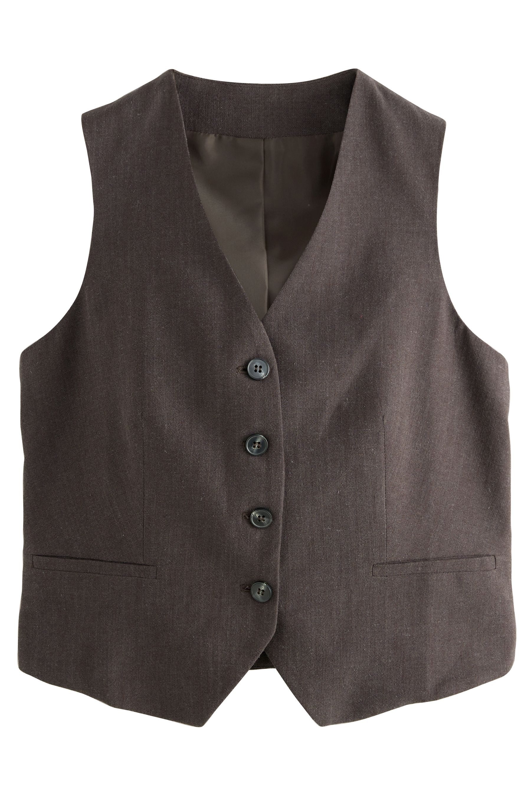 Next Anzugweste Weste mit Leinenanteil (1-tlg) günstig online kaufen