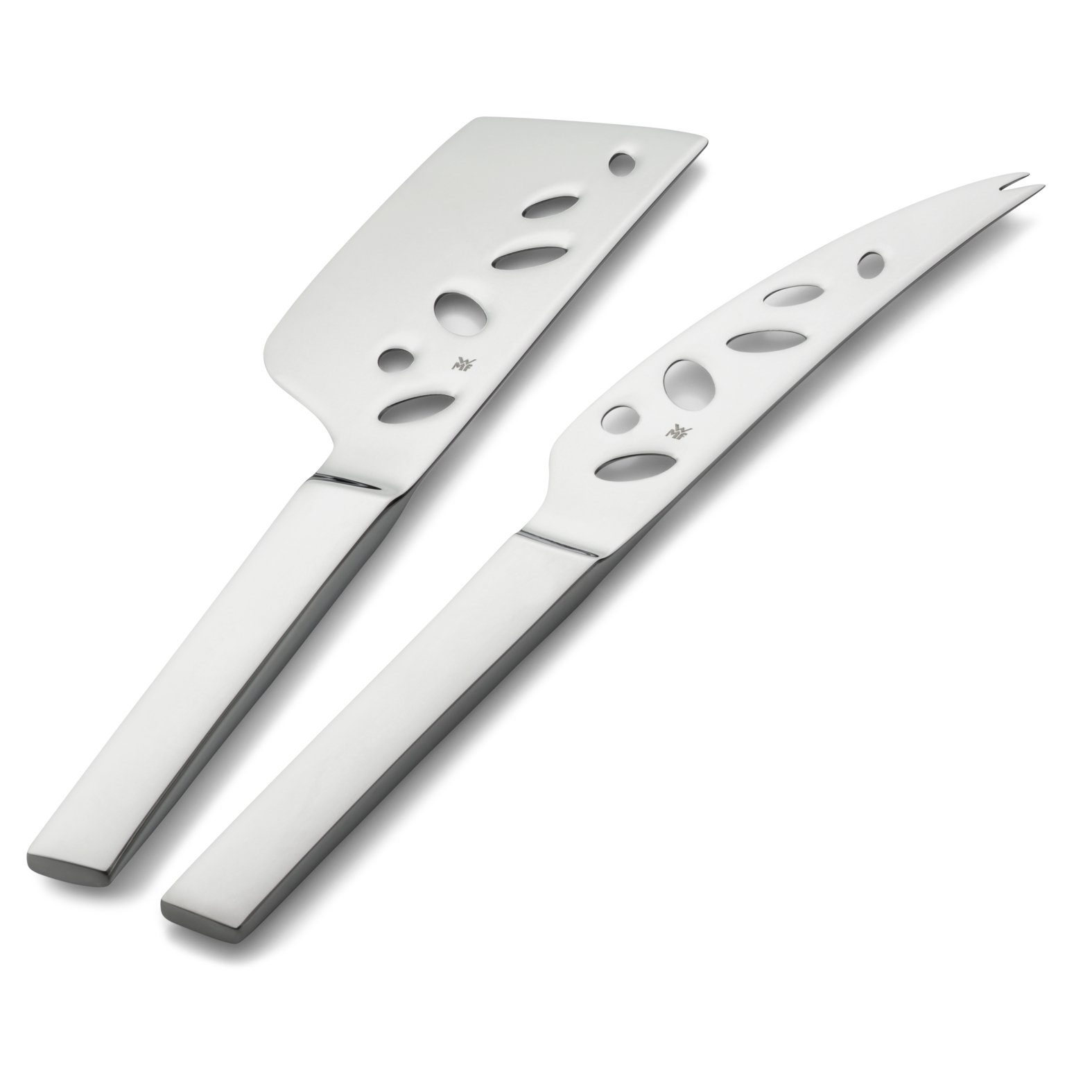 WMF Käsemesser Nuova, 1x Käsemesser (Länge 27,5 cm), 1x Käsebeil (Länge 24,0 cm)