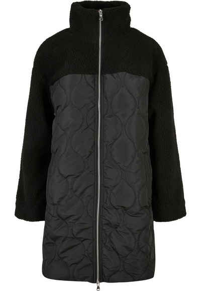 URBAN CLASSICS Winterjacke Damen Ladies Oversized Sherpa Quilted Coat (1-St)