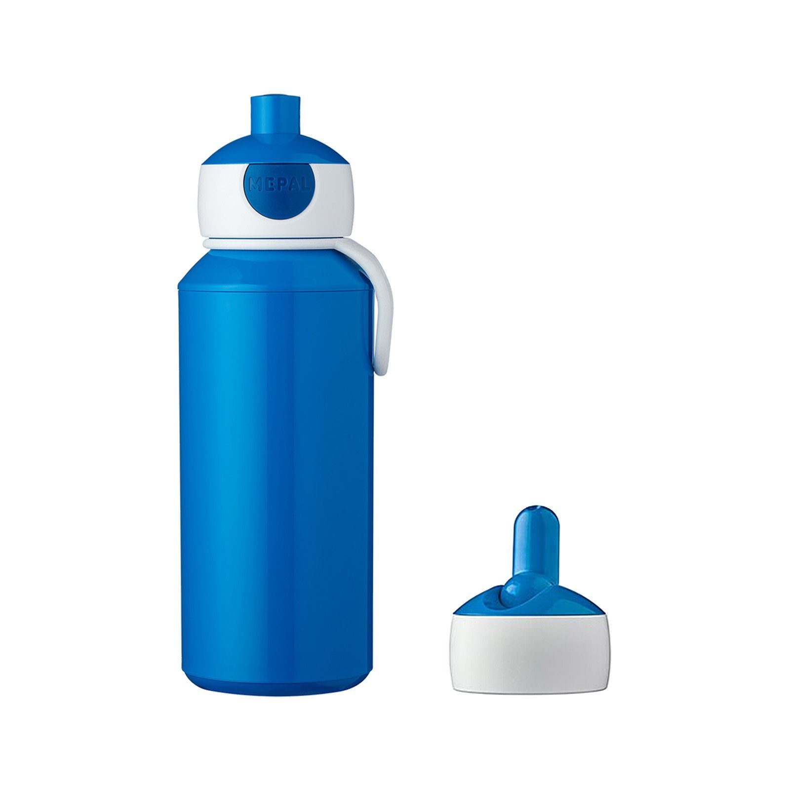 Mepal Trinkflasche Campus Pop-Up Flip-Up Trinkflasche blau + Ersatzdeckel