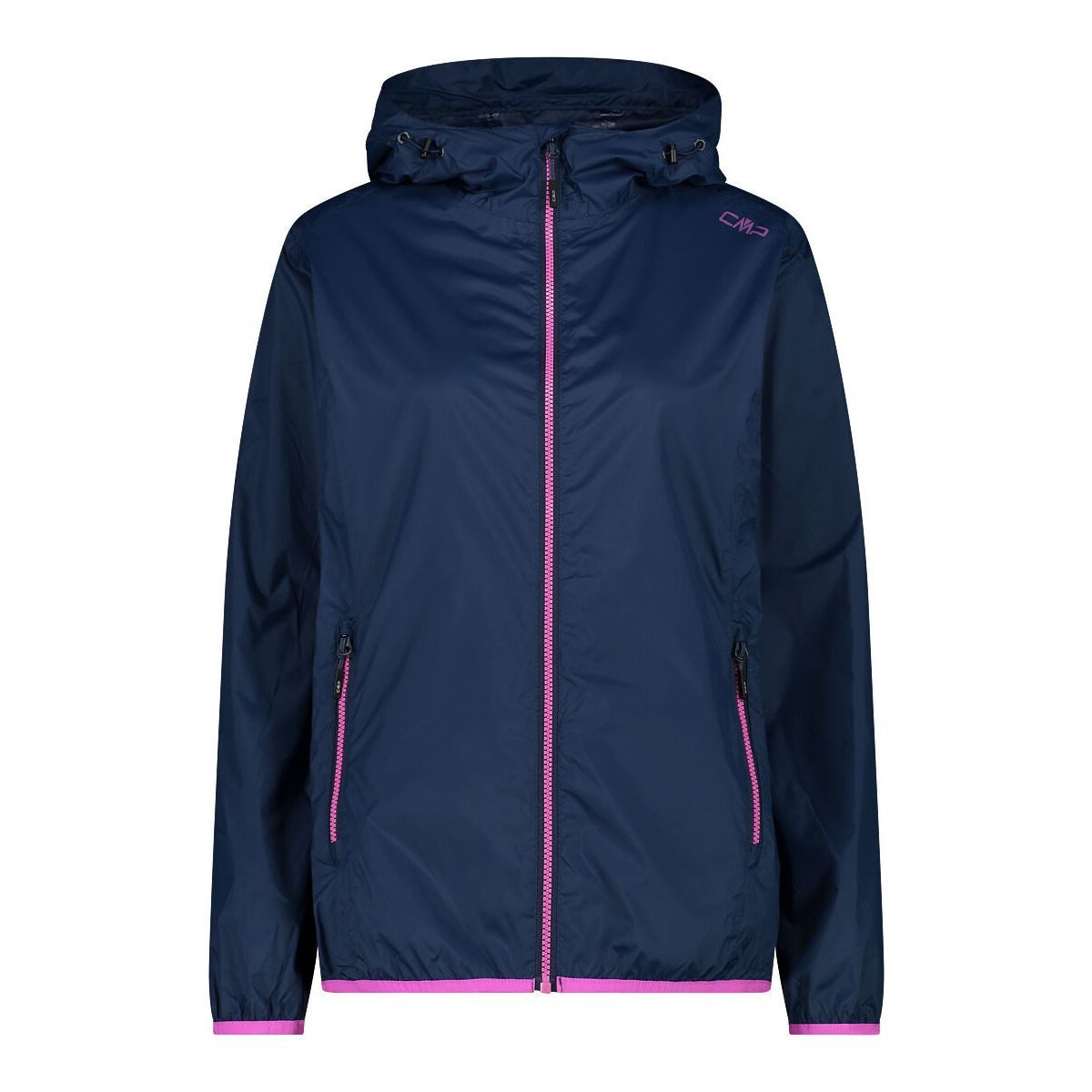 CMP Outdoorjacke Woman Rain Jacket Fixed Hood Leichte, packbare Regenjacke mit verstellbarer Kapuze und