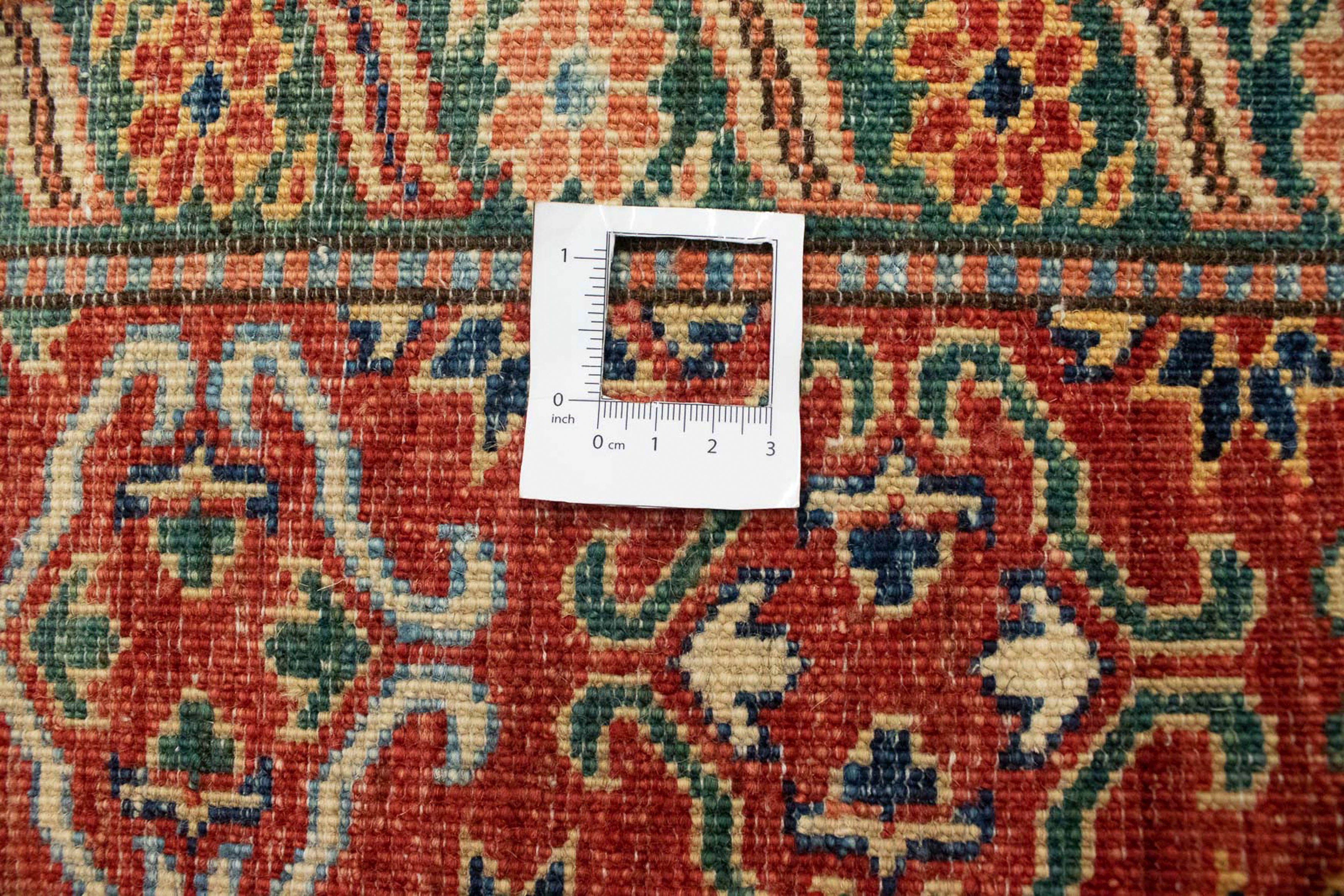 Orientteppich Ziegler - Wohnzimmer, - x 6 hellblau, morgenland, mit Zertifikat 271 rechteckig, mm, Höhe: Kazak - cm Handgeknüpft, Einzelstück 184