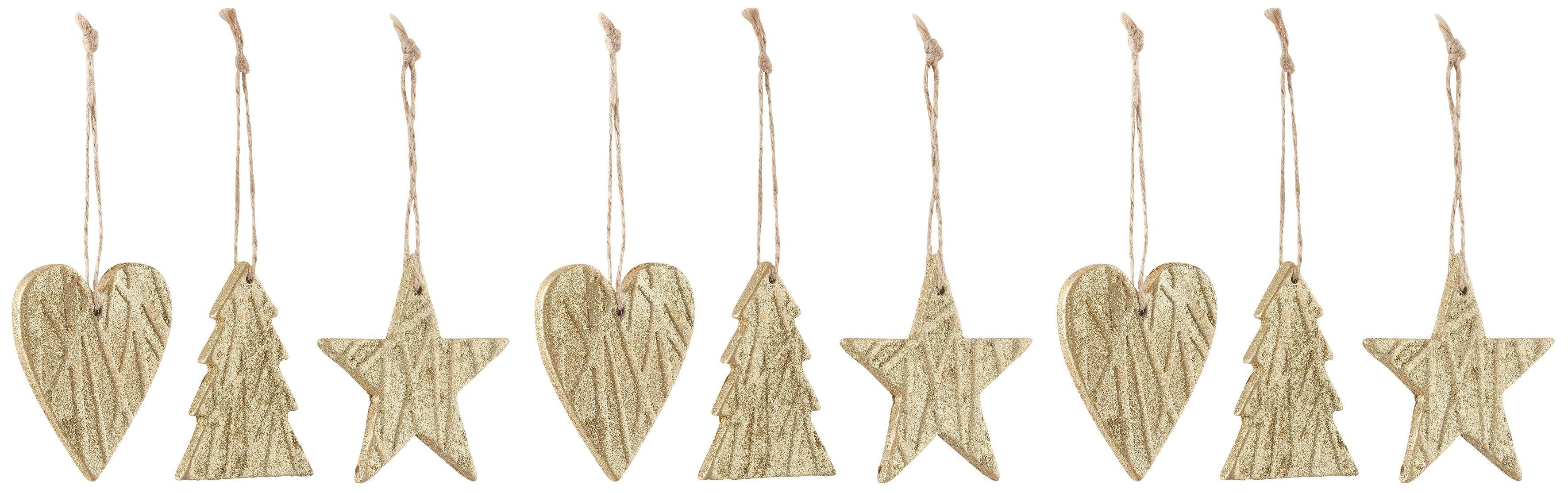 CHRISTMAS GOODS by Inge Baumbehang Weihnachtsdeko, Christbaumschmuck (Set, 9 St)
