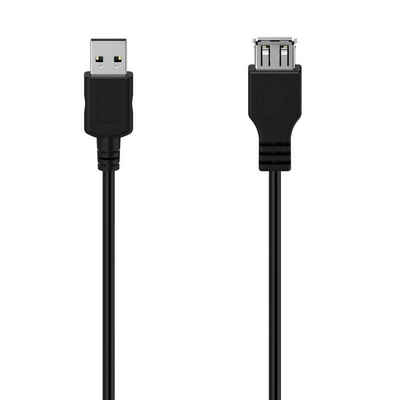 Hama USB-Verlängerungskabel, USB 2.0, 480 Mbit/s, 1,50 m USB-Kabel, (150 cm)